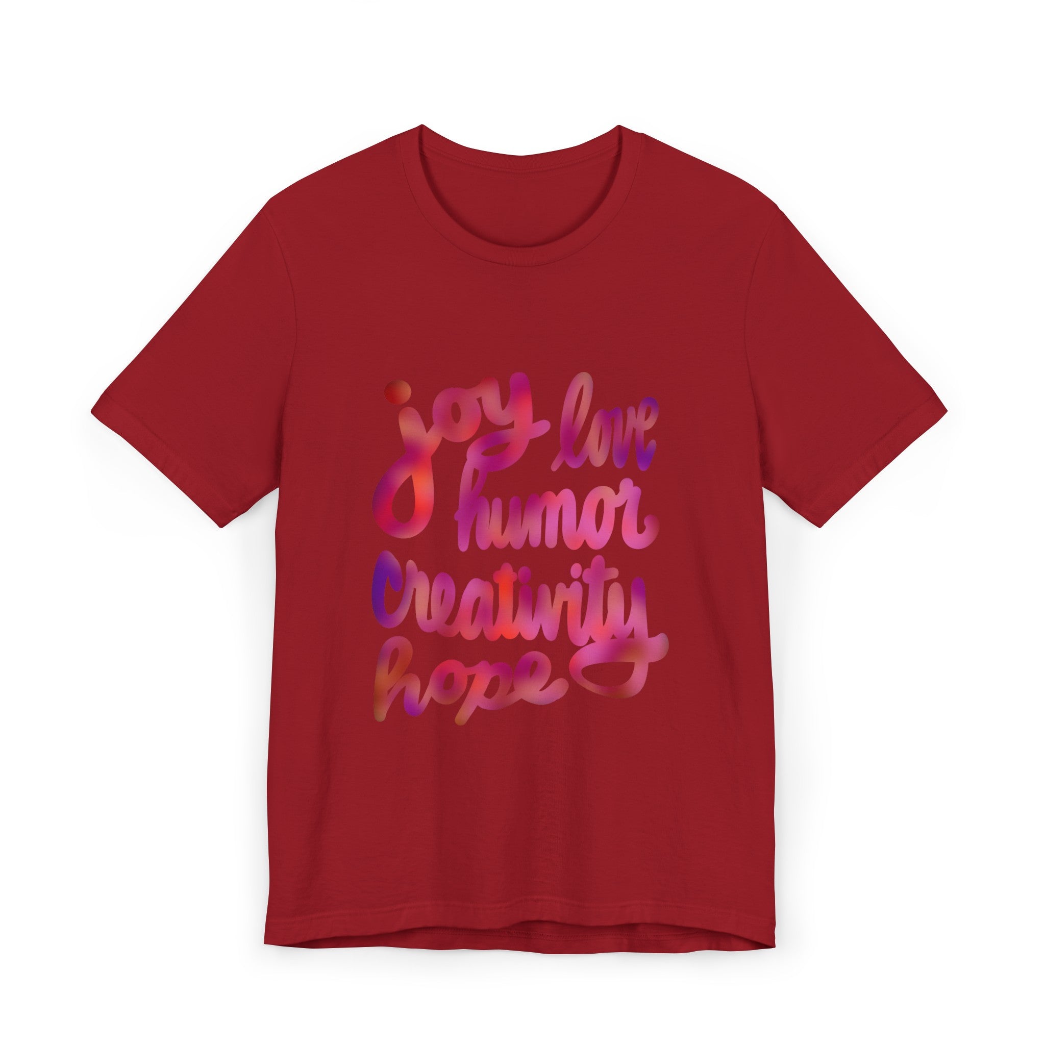 JOY LOVE HUMOR Unisex Jersey T-Shirt