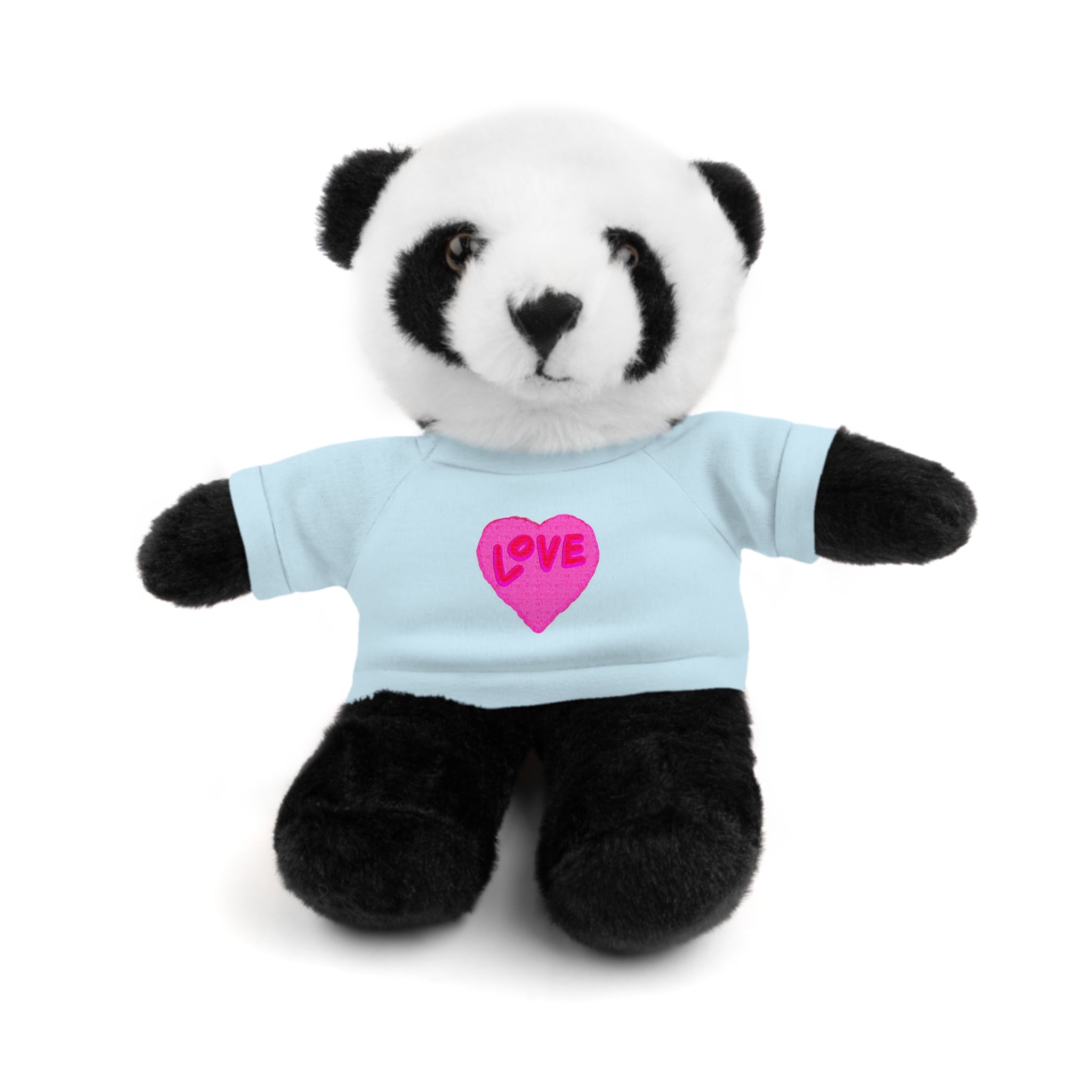 Love Bear Stuffed Animal in Custom Tee - Perfect Gift for Kids and Occasions
