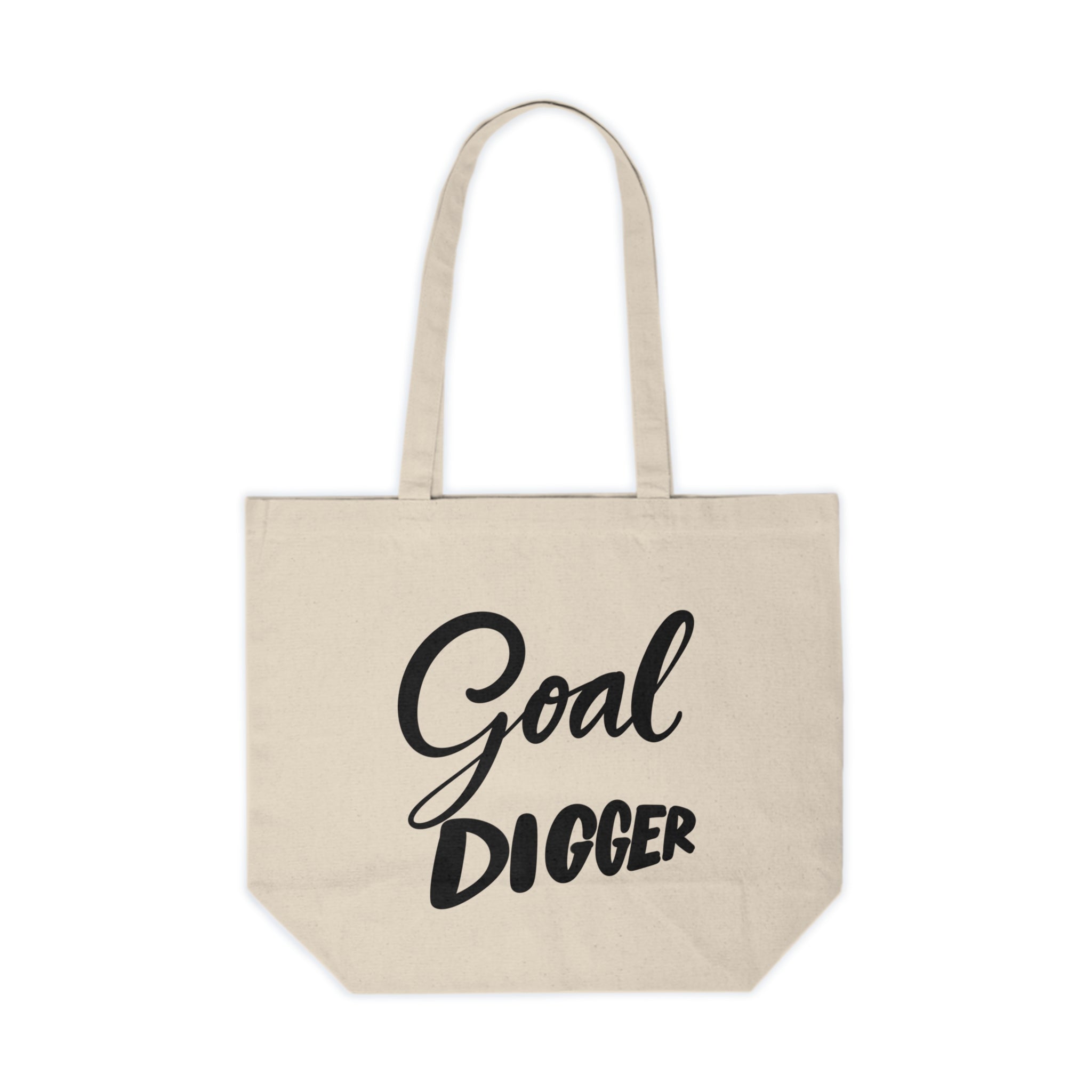 Goal Digger Canvas Shopping Tote – Eco-Friendly Bag for Ambitious Women