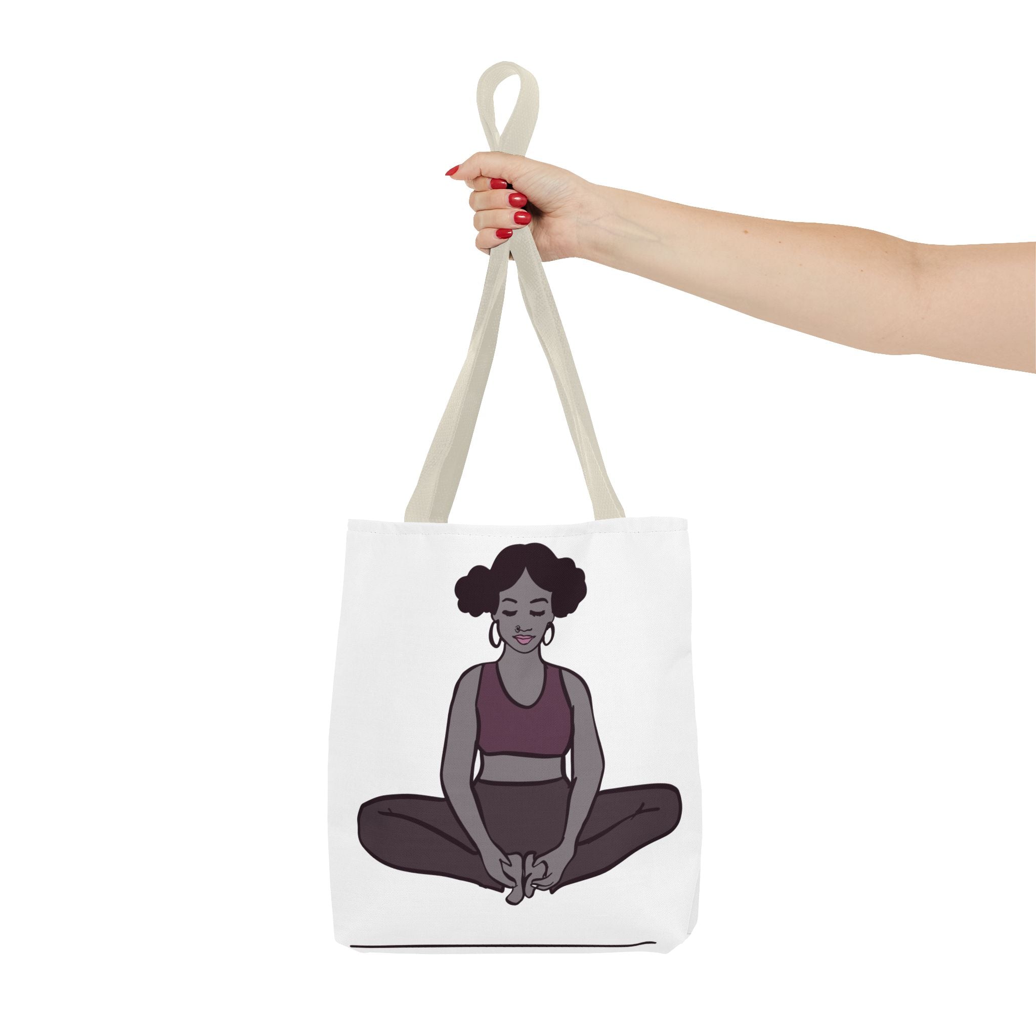 Mindfulness Tote Bag - Yoga Design for Calm & Zen