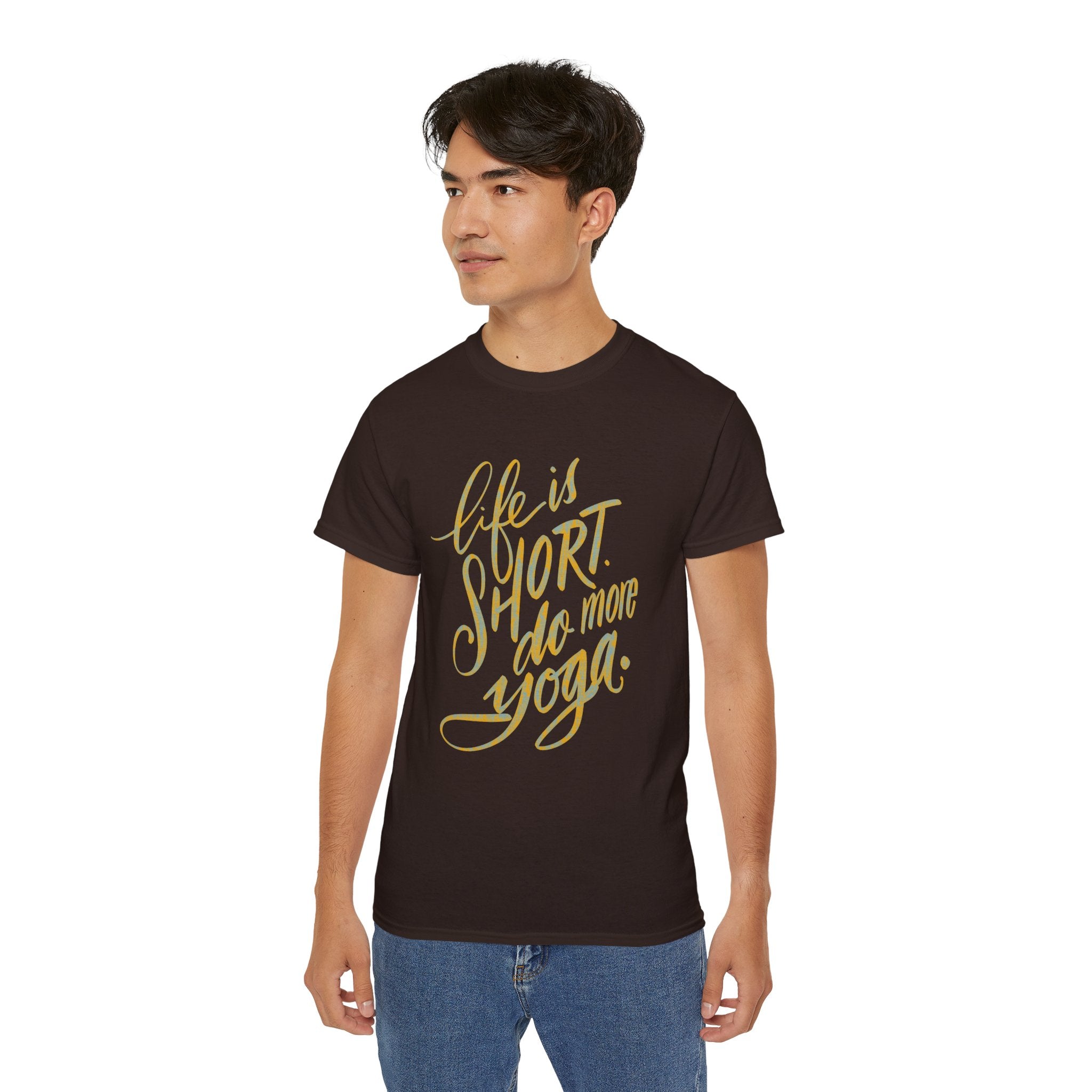 Life is Short Do More Yoga Unisex Ultra Cotton Tee