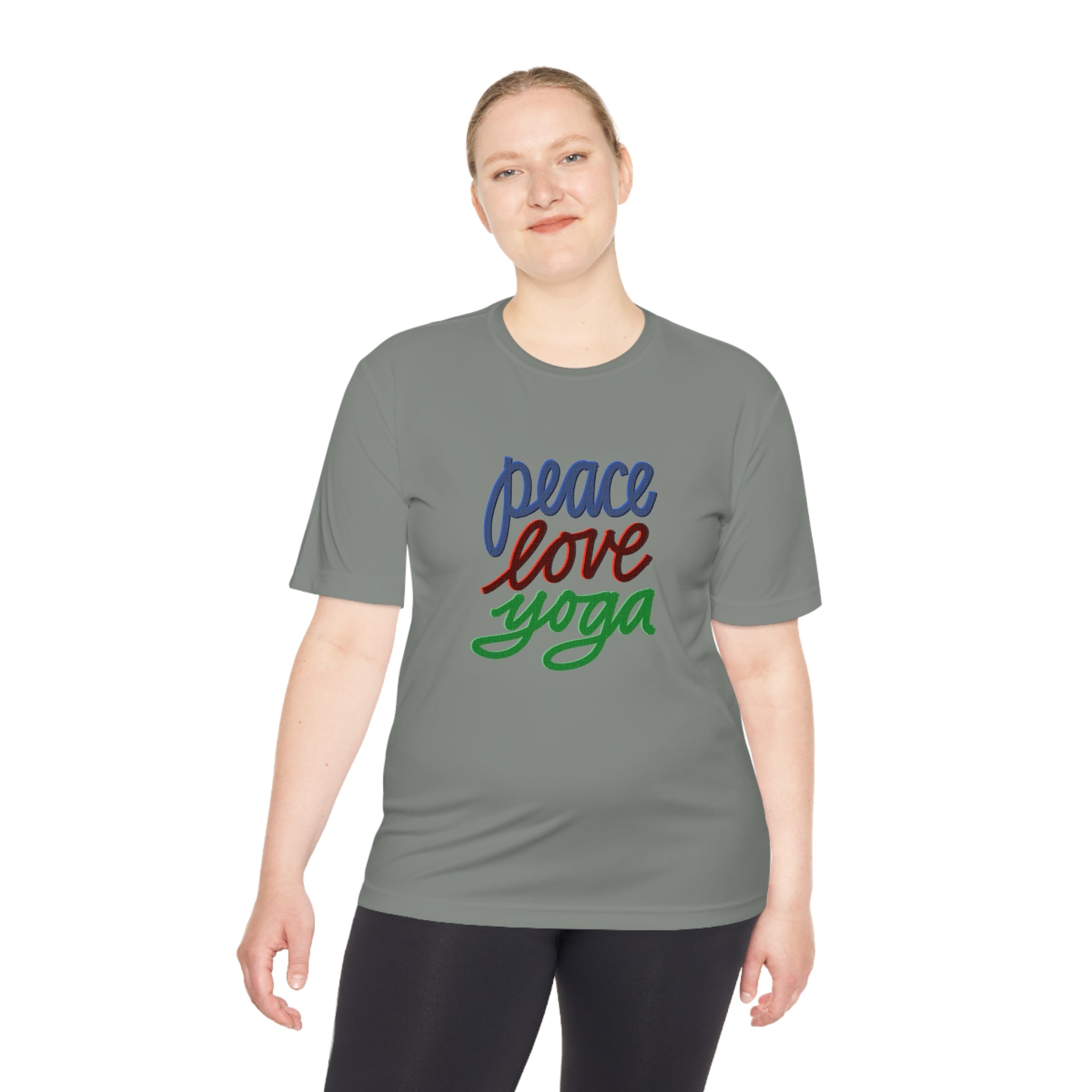 PEACE LOVE YOGA Moisture Wicking Tee