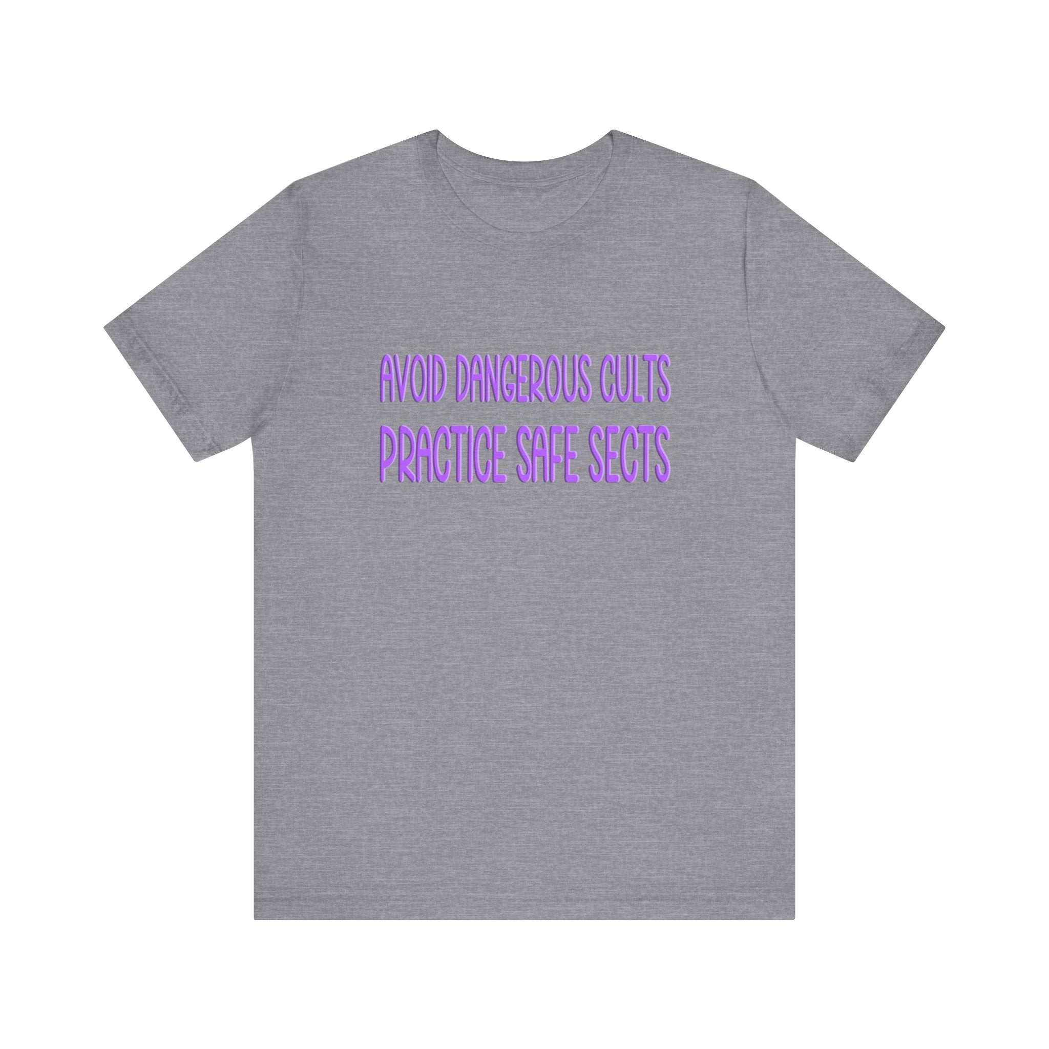 T-Shirt Funny Pun Practice Safe Sects Unisex Jersey Short Sleeve Tee