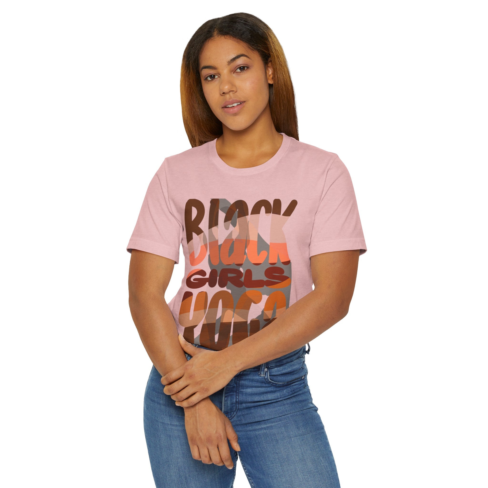 BLACK GIRLS YOGA Unisex Jersey T-Shirt