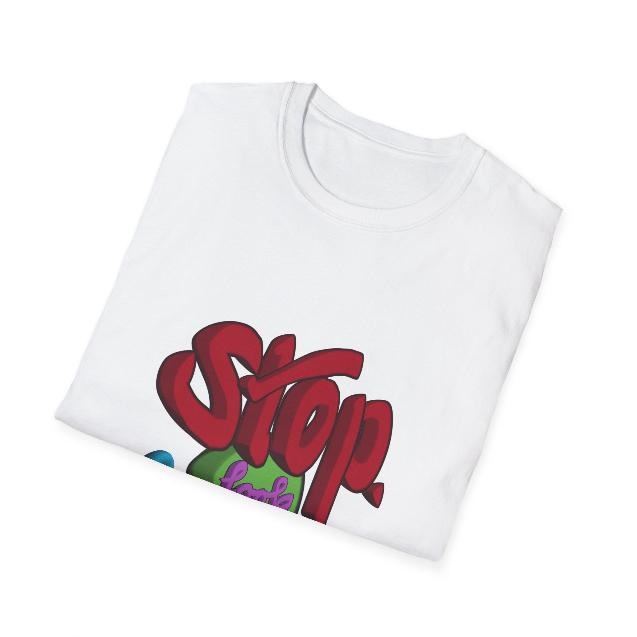 STOP LOOK LISTEN Unisex Softstyle T-Shirt