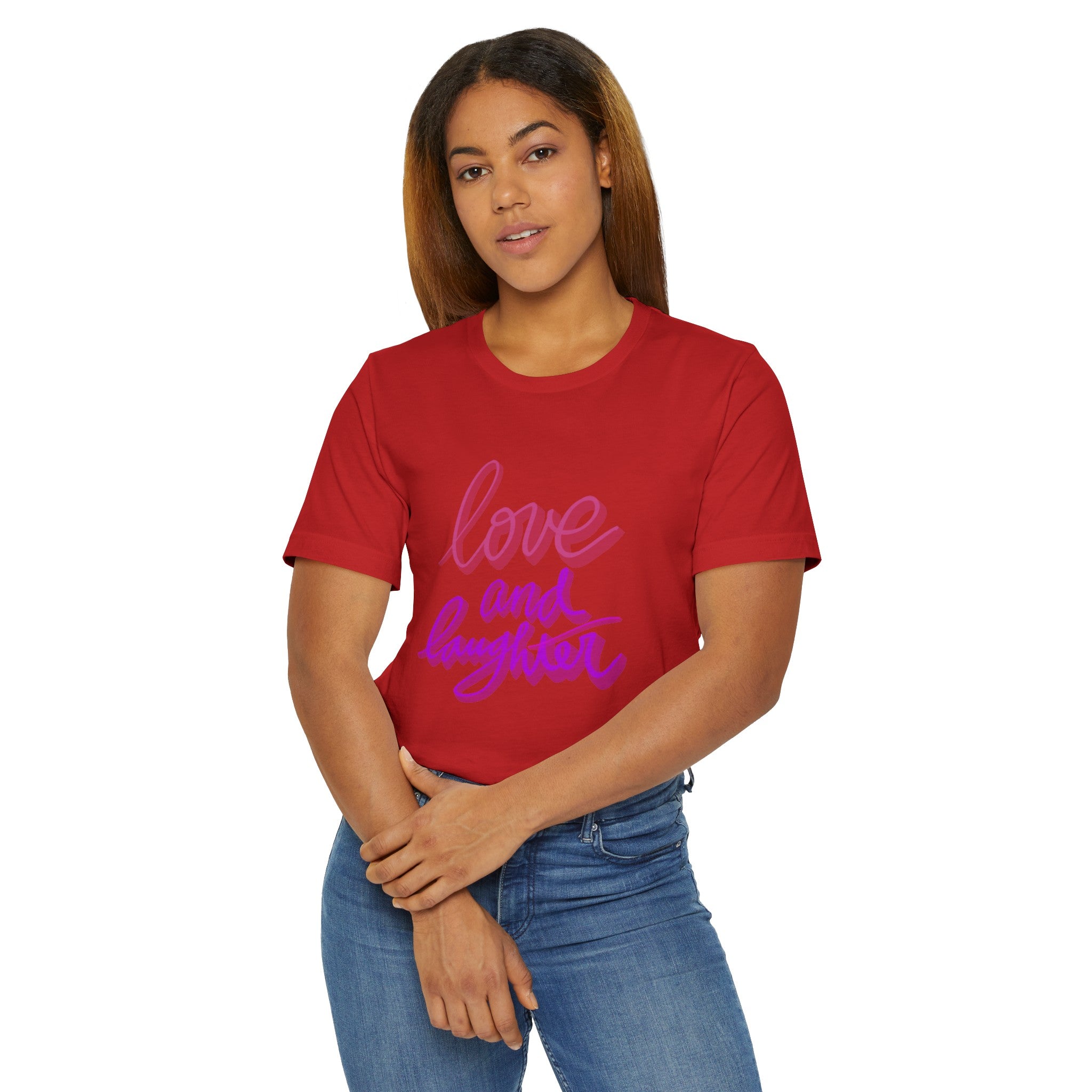 LOVE AND LAUGHTER Unisex Jersey T-Shirt