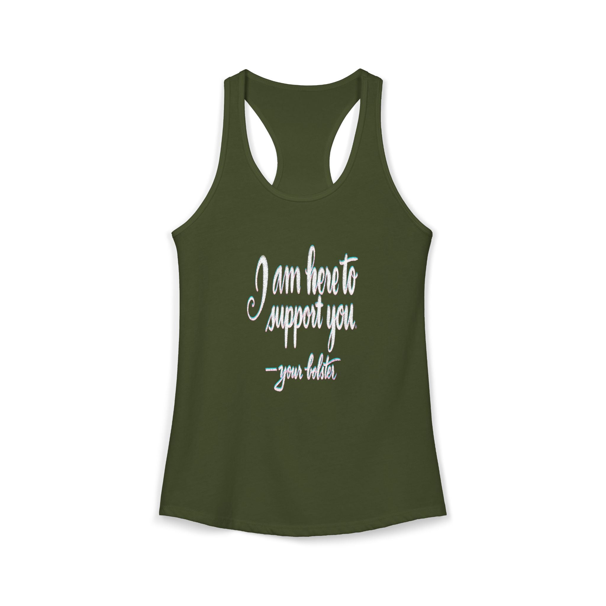 What Your Yoga Bolster Would Say If It Could Talk Racerback Tank