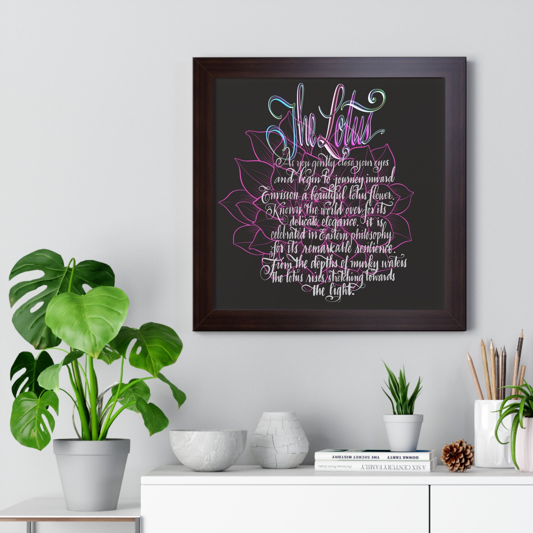 THE LOTUS Framed Poster