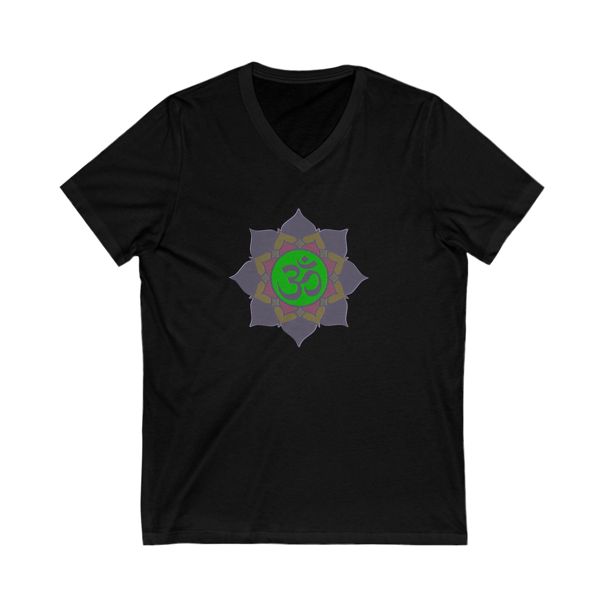 Om Symbol Unisex V-Neck Tee - Spiritual Yoga Shirt for Mindfulness