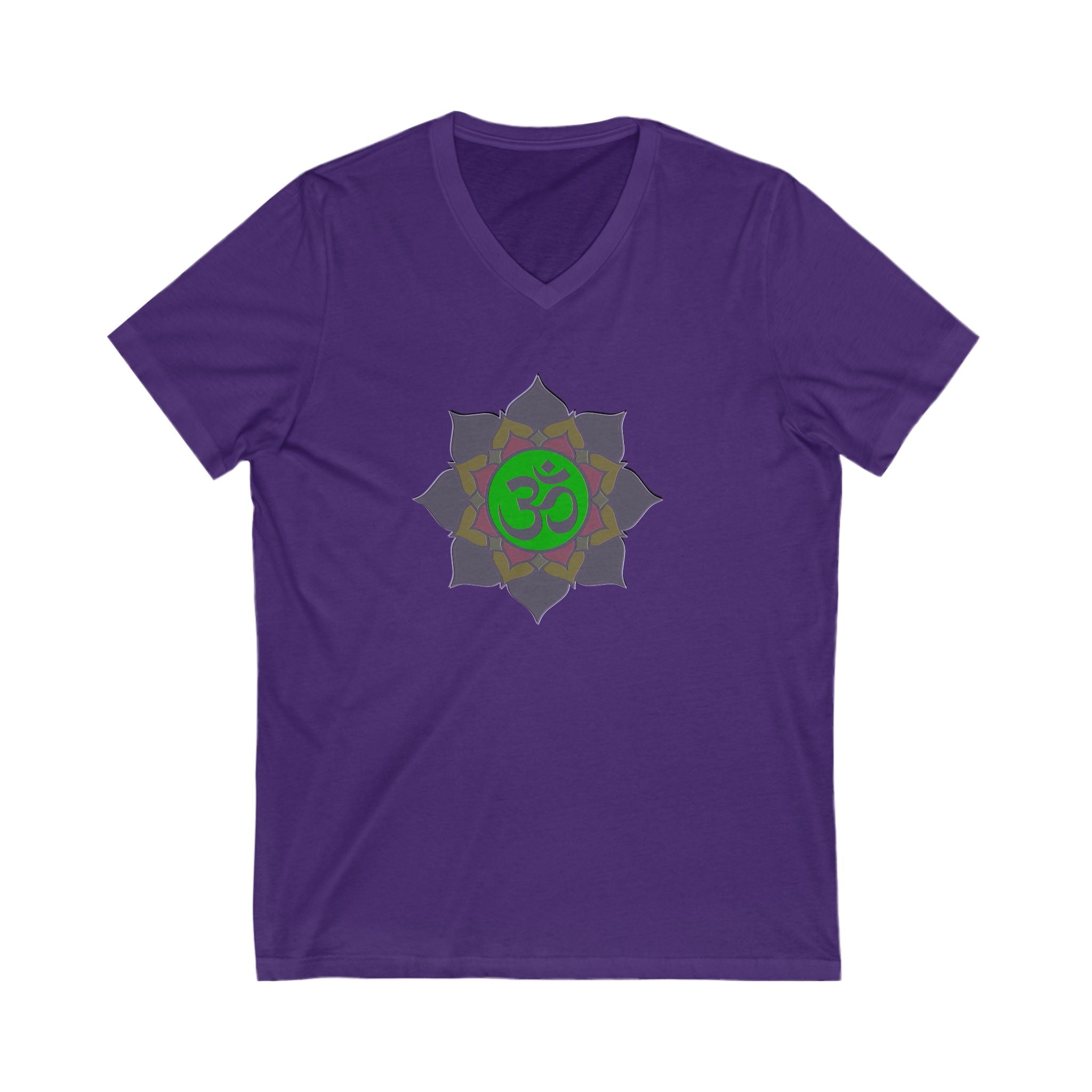 Om Symbol Unisex V-Neck Tee - Spiritual Yoga Shirt for Mindfulness
