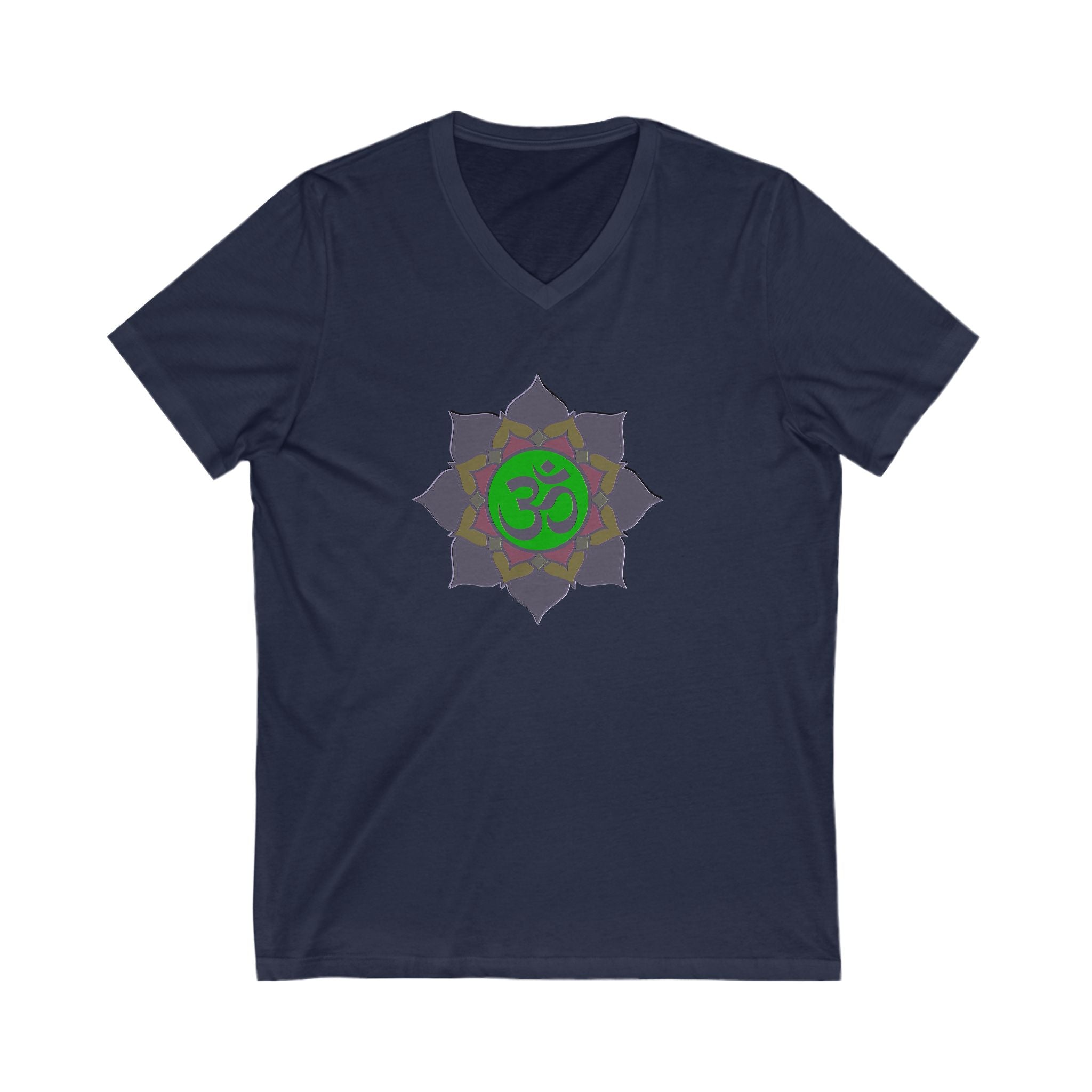 Om Symbol Unisex V-Neck Tee - Spiritual Yoga Shirt for Mindfulness