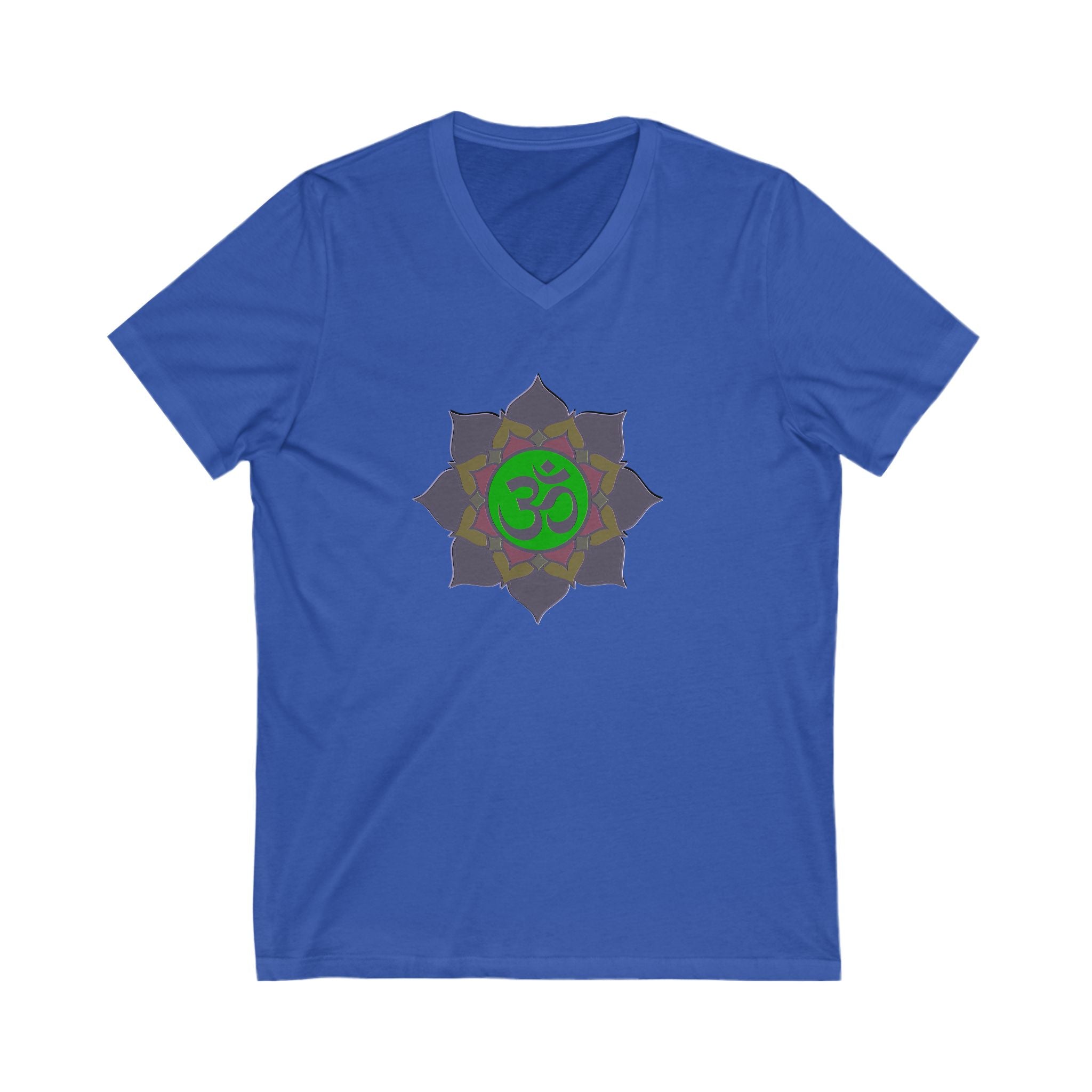 Om Symbol Unisex V-Neck Tee - Spiritual Yoga Shirt for Mindfulness