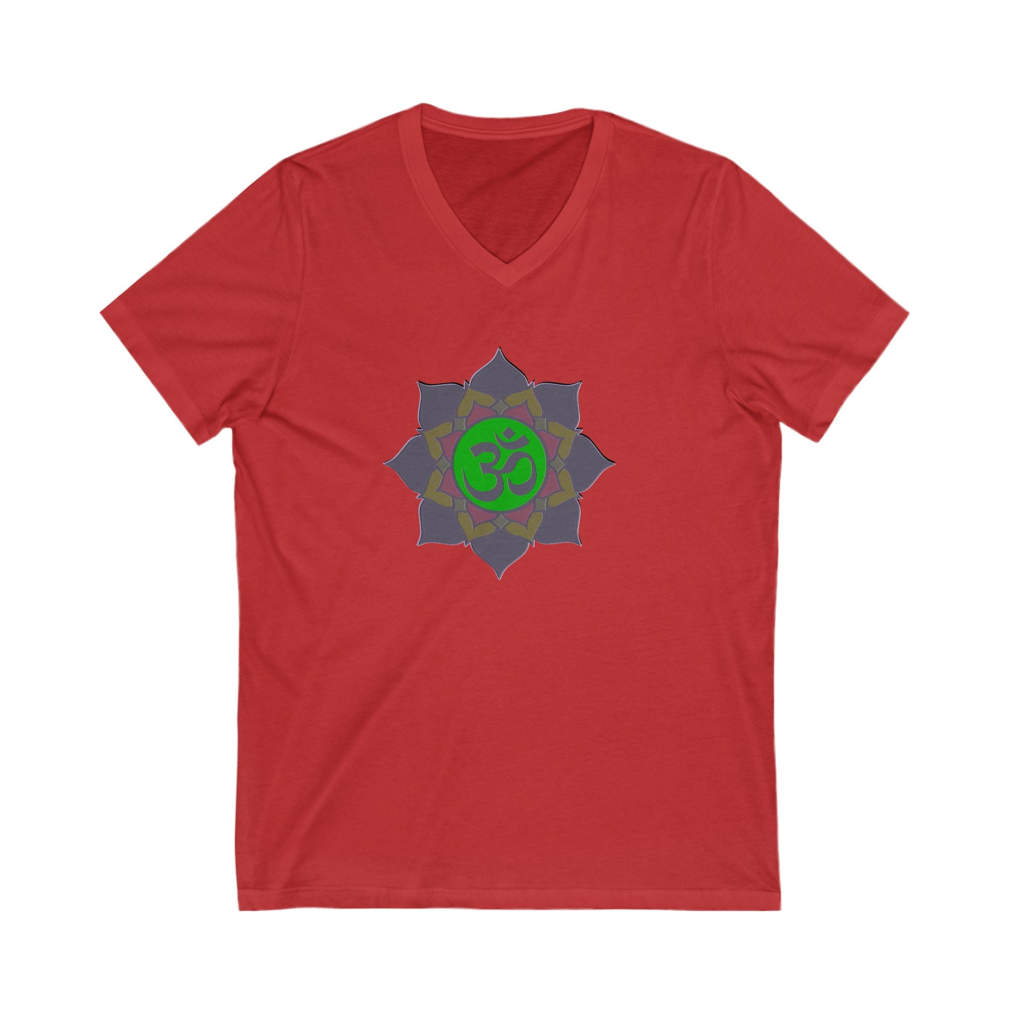 Om Symbol Unisex V-Neck Tee - Spiritual Yoga Shirt for Mindfulness