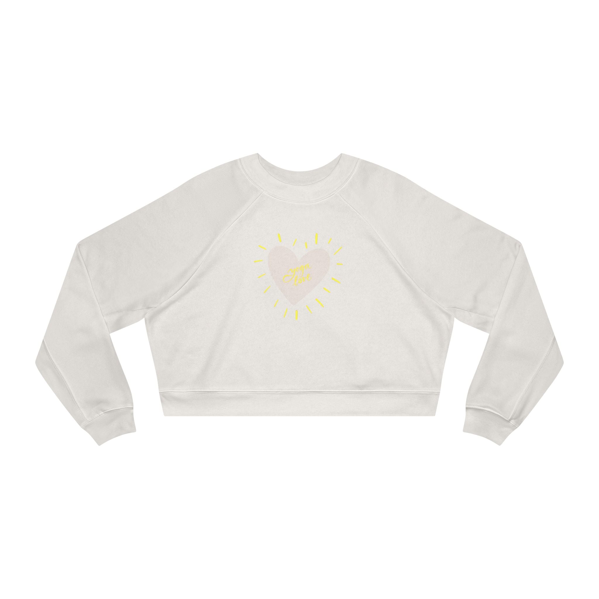 Yoga Love Women's Cropped Fleece Pullover - Cozy & Stylish for Every Occasion
