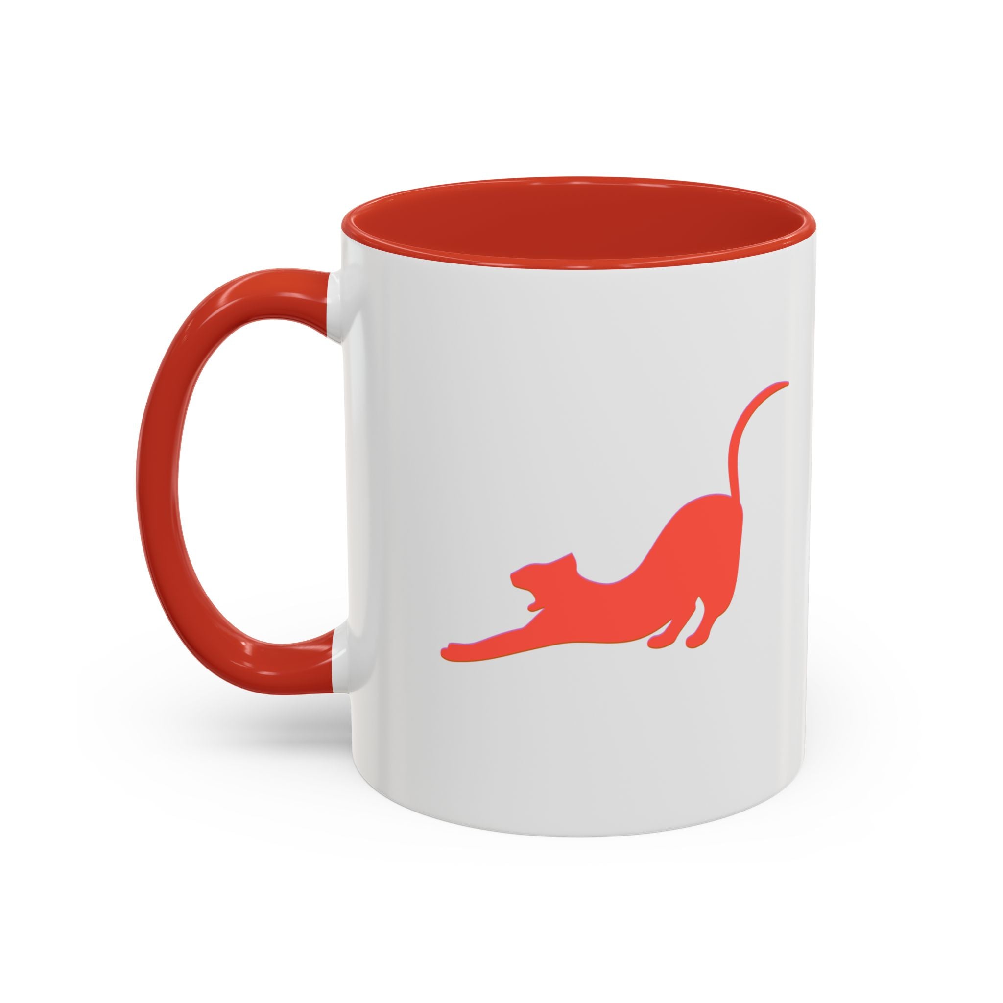 Playful Cat Accent Coffee Mug - 11oz & 15oz
