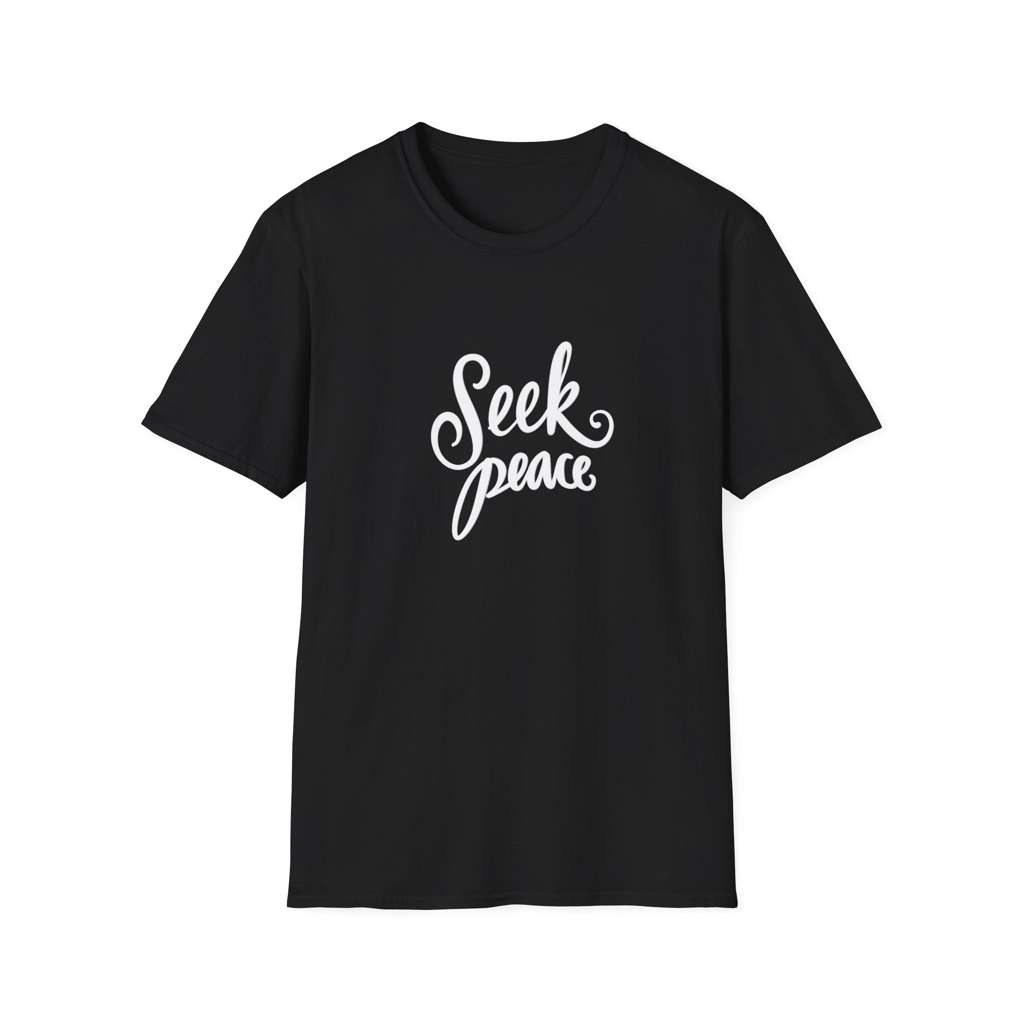 Seek Peace Unisex Softstyle T-Shirt - Vibrant Casual Wear for Mindfulness & Relaxation
