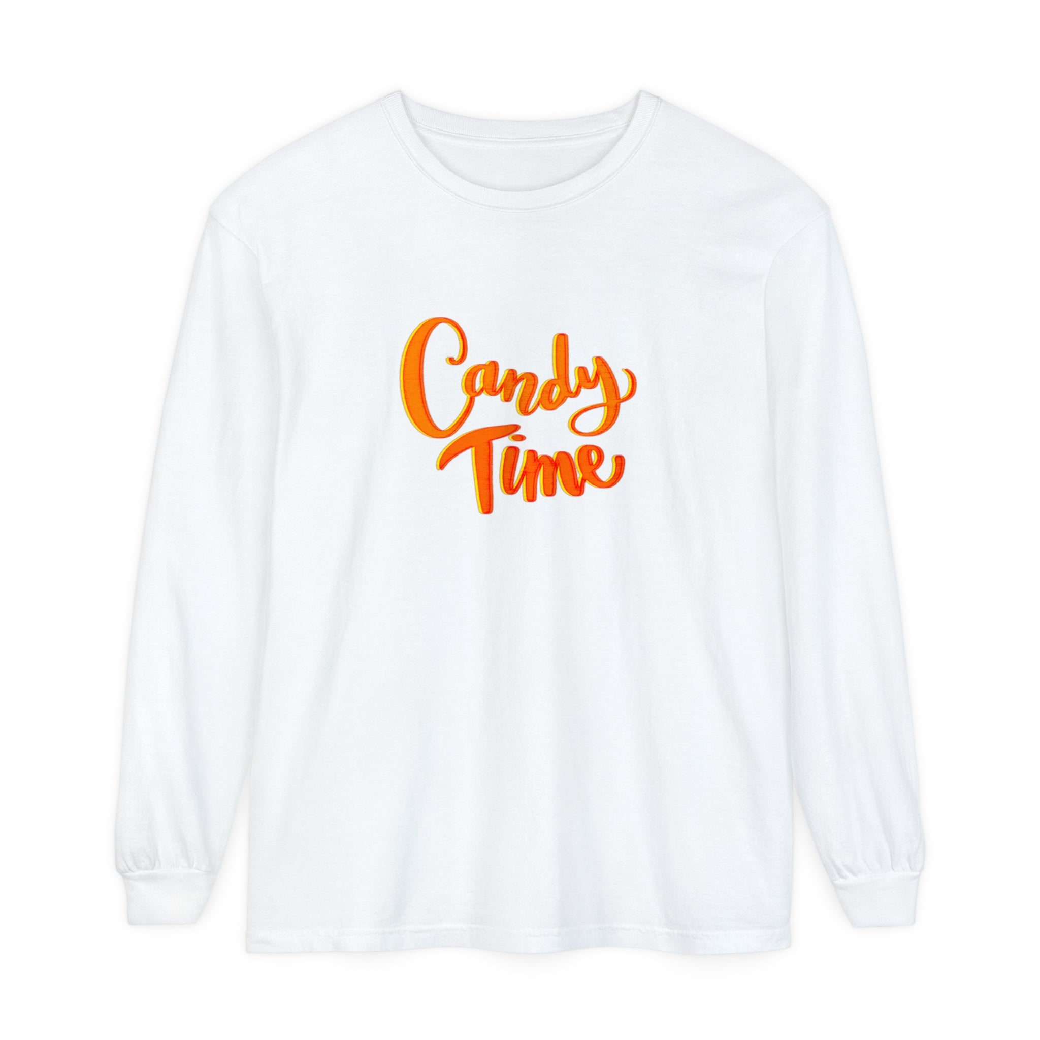 CANDY TIME Unisex Garment-dyed Long Sleeve T-Shirt