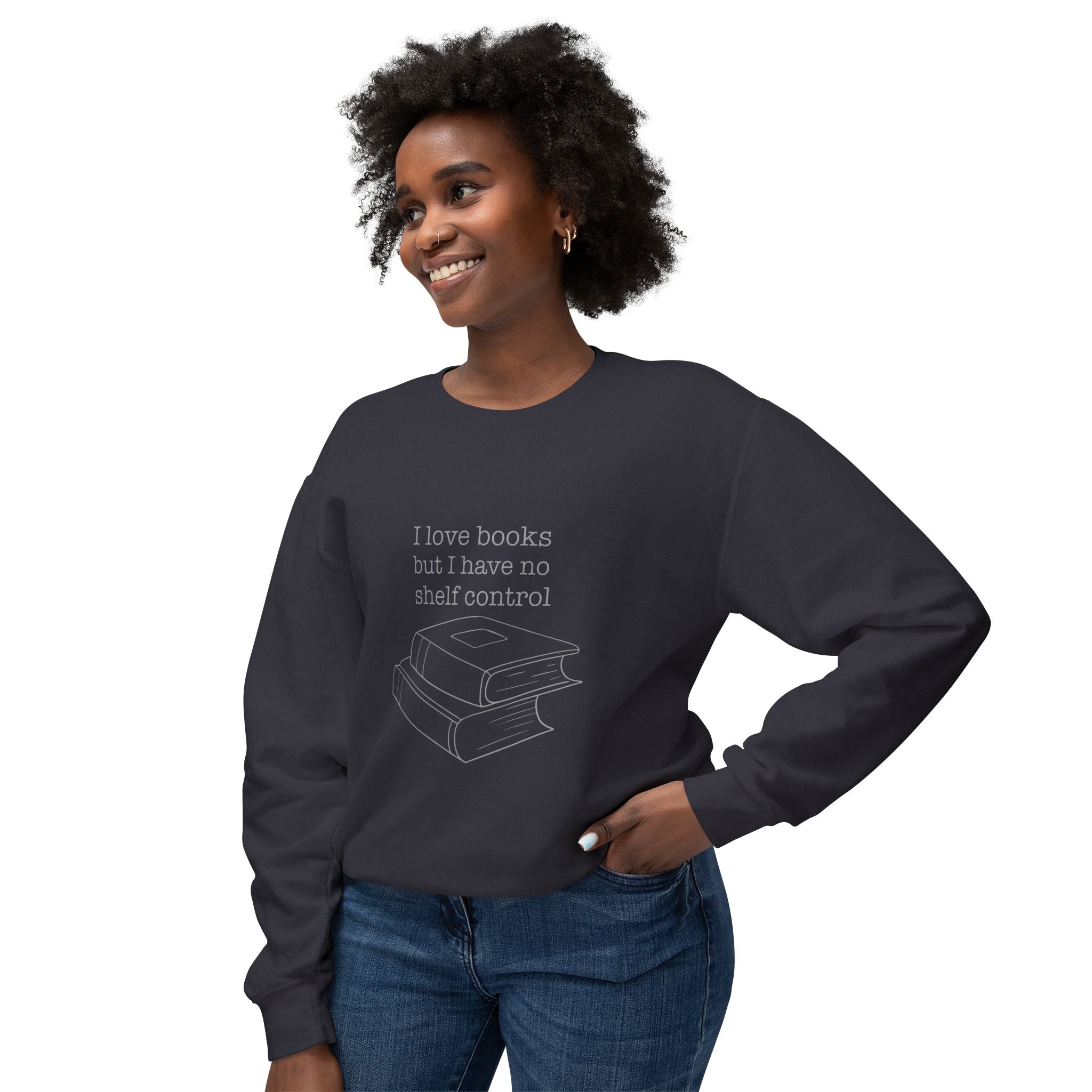 I Love Books Punny Crewneck Sweatshirt