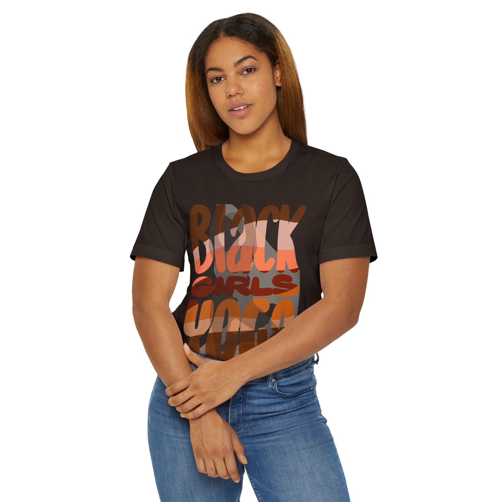 BLACK GIRLS YOGA Unisex Jersey T-Shirt