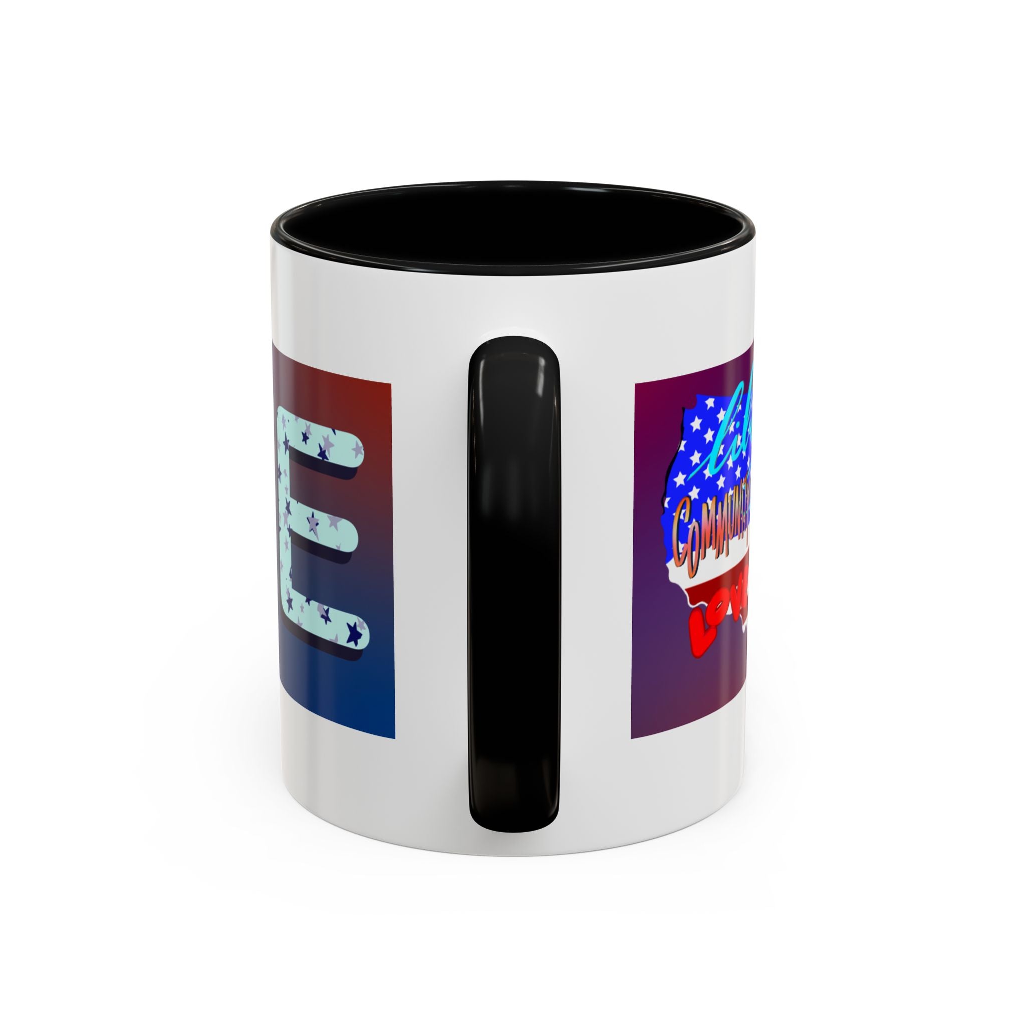 Mug - Hand-drawn AMERICAN VALUES Design Coffee Mug (11oz)