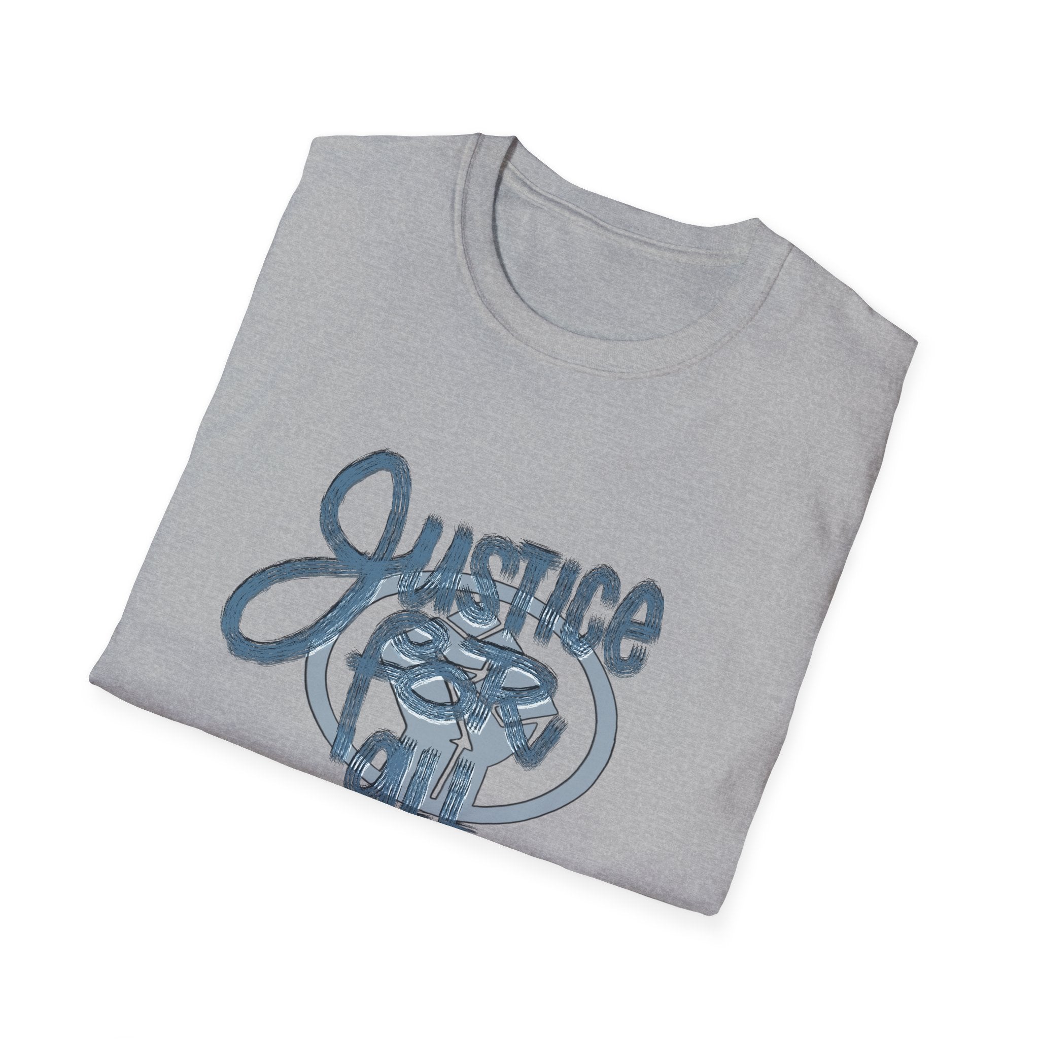Justice for All Unisex Softstyle T-Shirt - Casual Comfort Tee for Activists