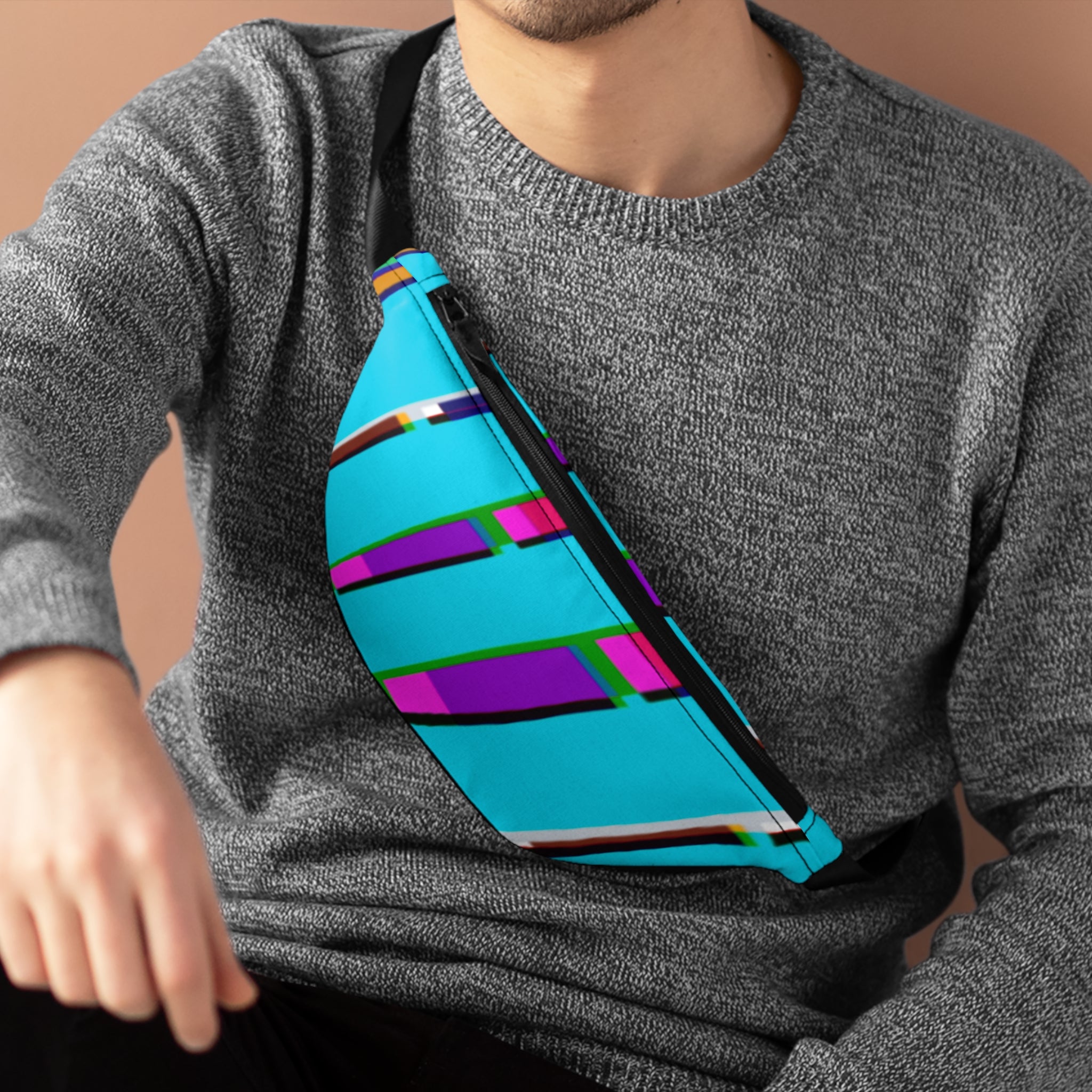 BRIGHT BARS AND STRIPES Fanny Pack