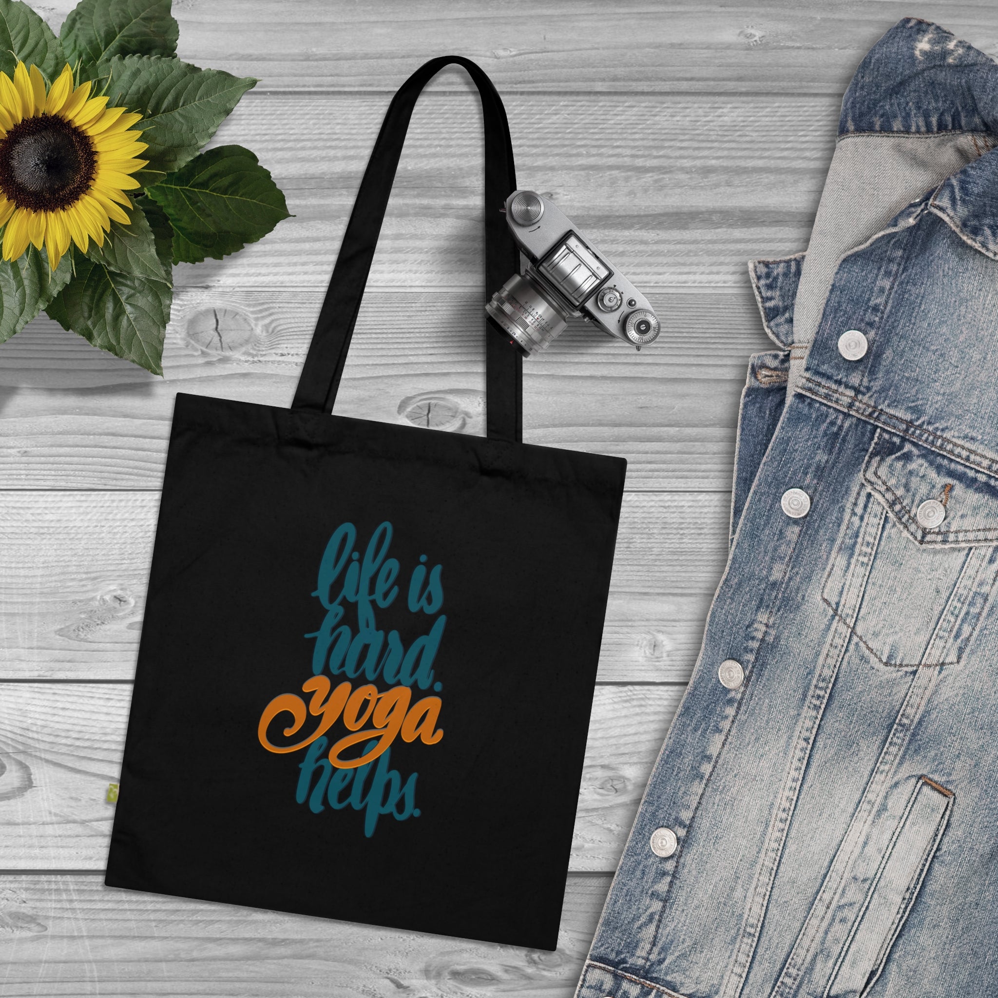 YOGA HELPS Organic Cotton Tote Bag