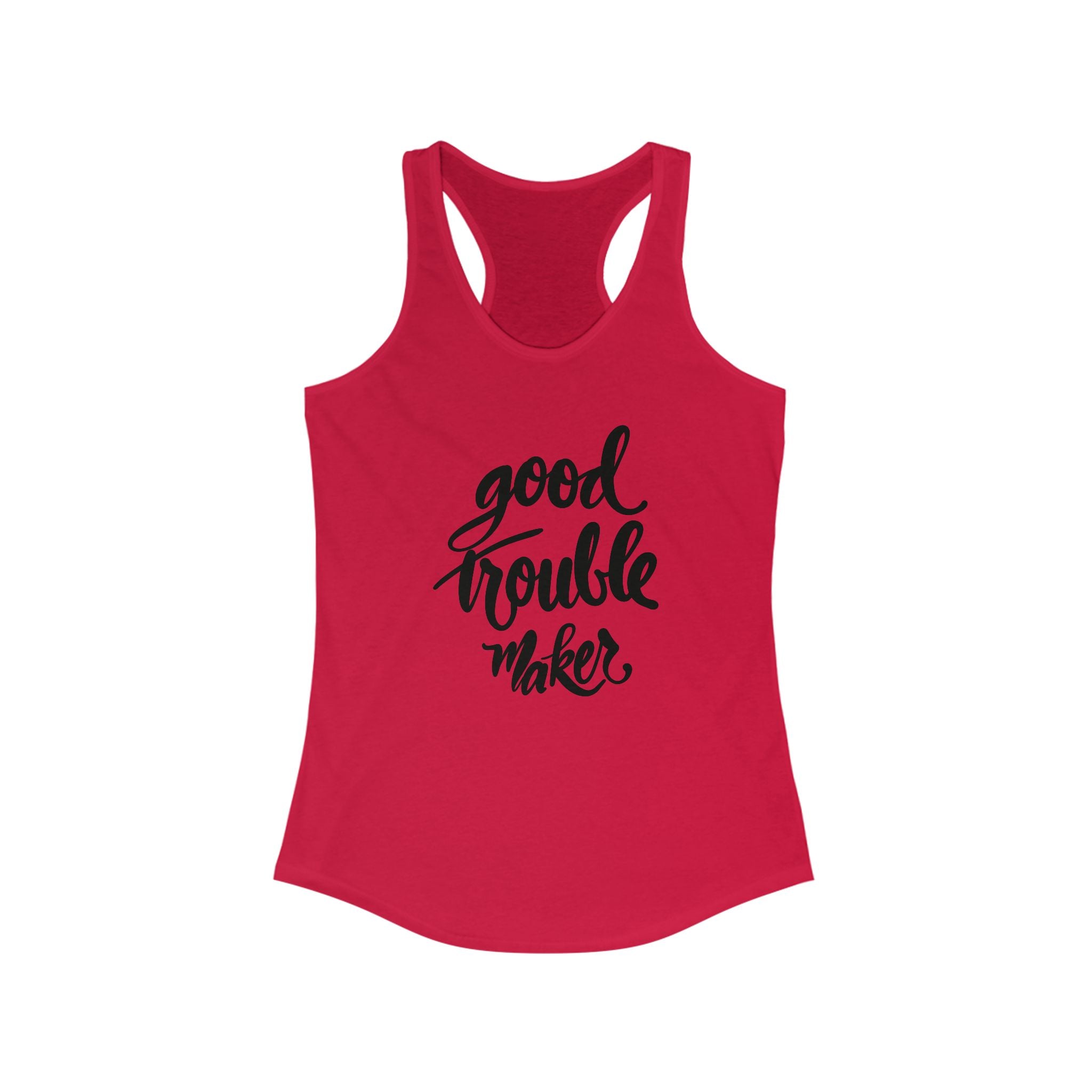Good Trouble Maker Women's Racerback Tank Top - Perfect for Activists and Casual Wear