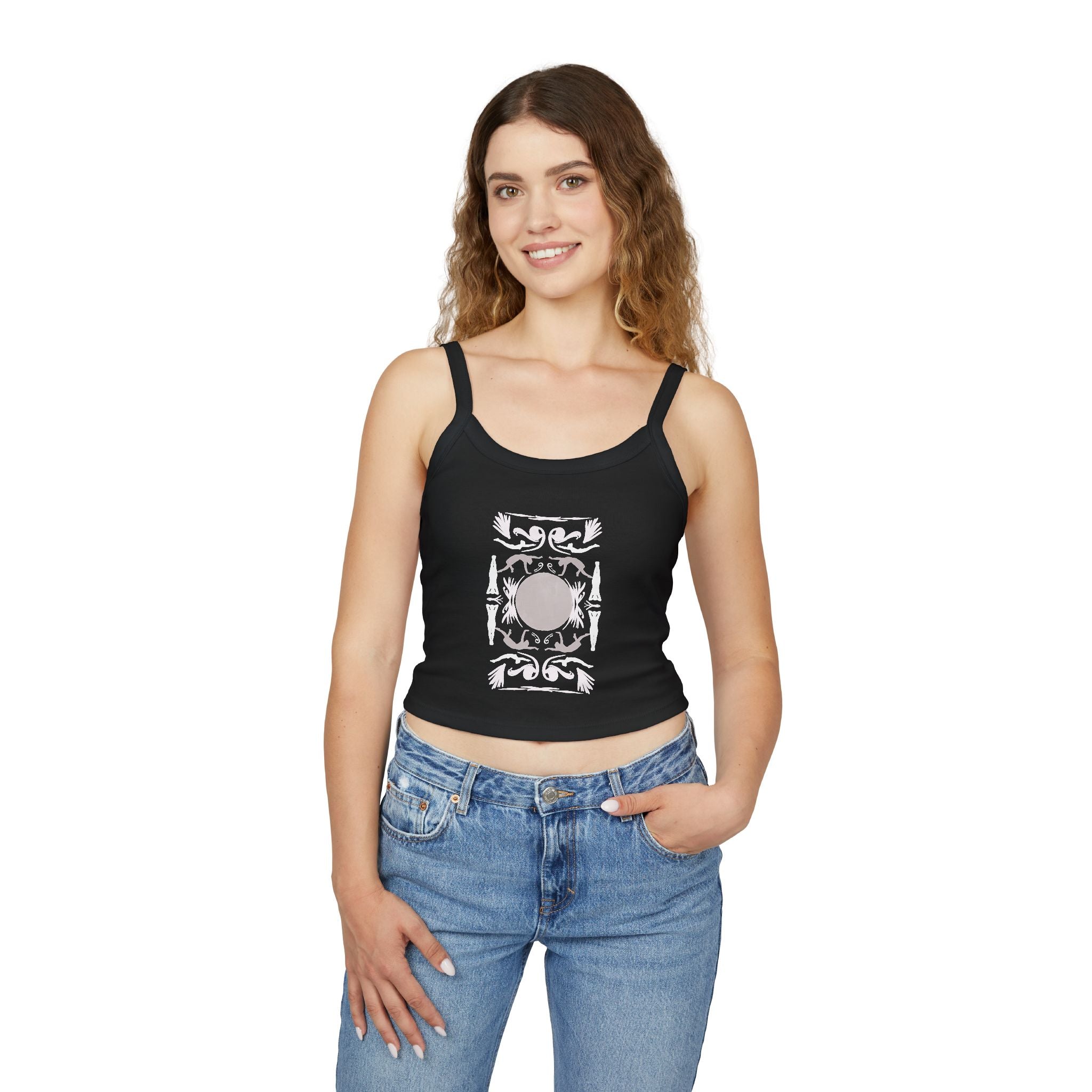 Chic Women's Spaghetti Strap Tank Top - Casual Summer Wear, Beach Vacation, Festival Outfit, Gift for Her, Comfortable Essentials