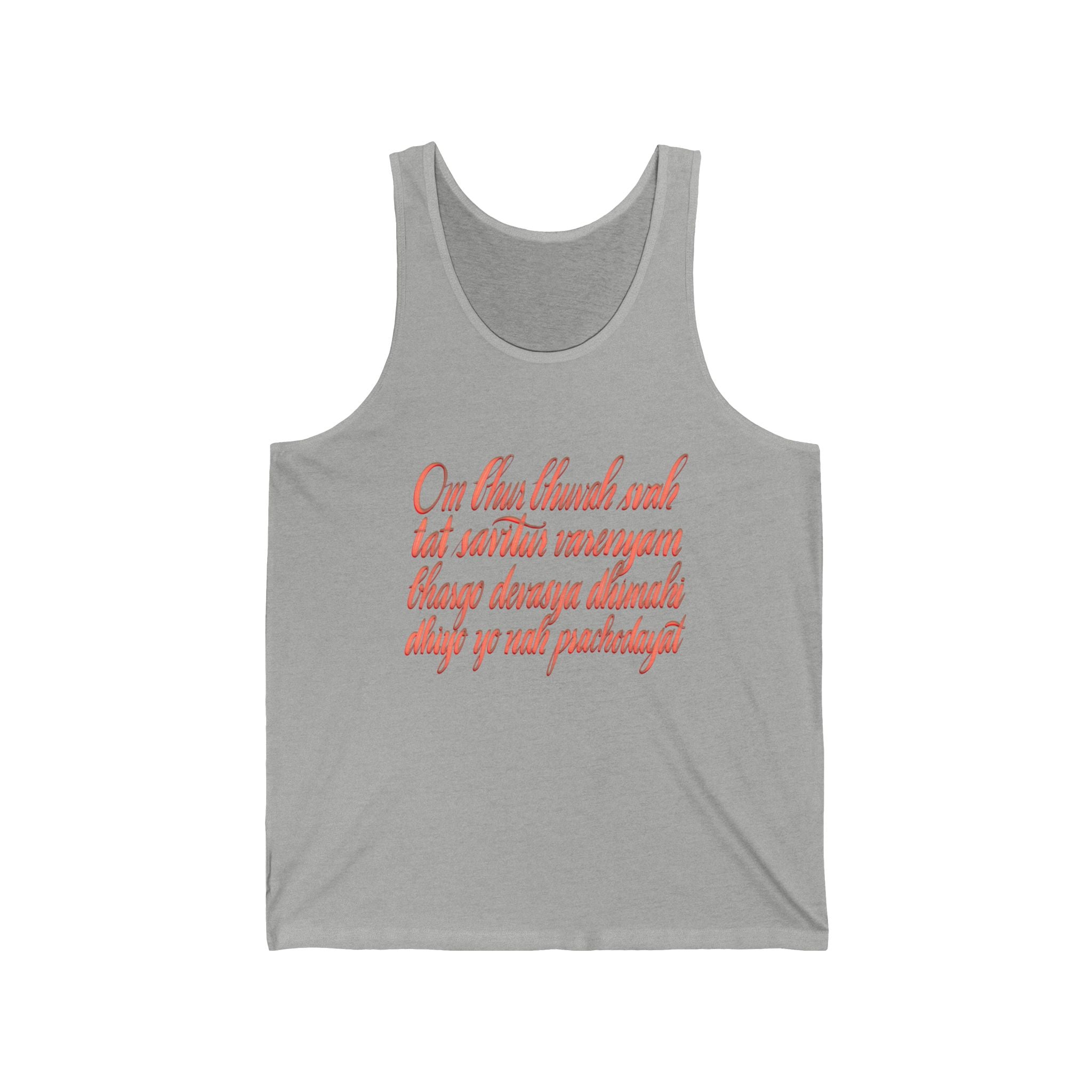 Inspirational Unisex Jersey Tank Top - Spiritual Quote Design