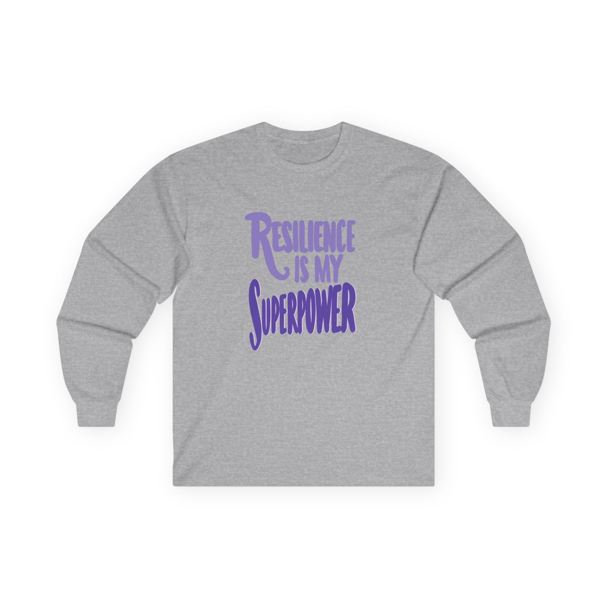 Resilience is My Superpower Long Sleeve Tee - Unisex Inspirational Cotton Shirt
