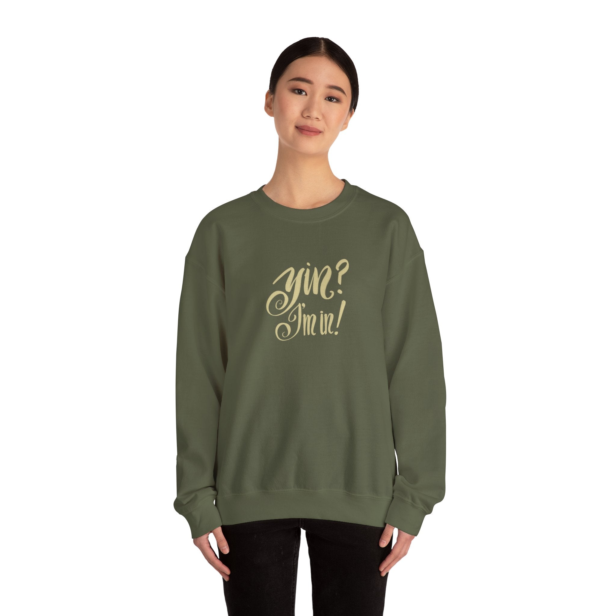 YIN? I’M IN! Heavy Blend™ Crewneck Sweatshirt l