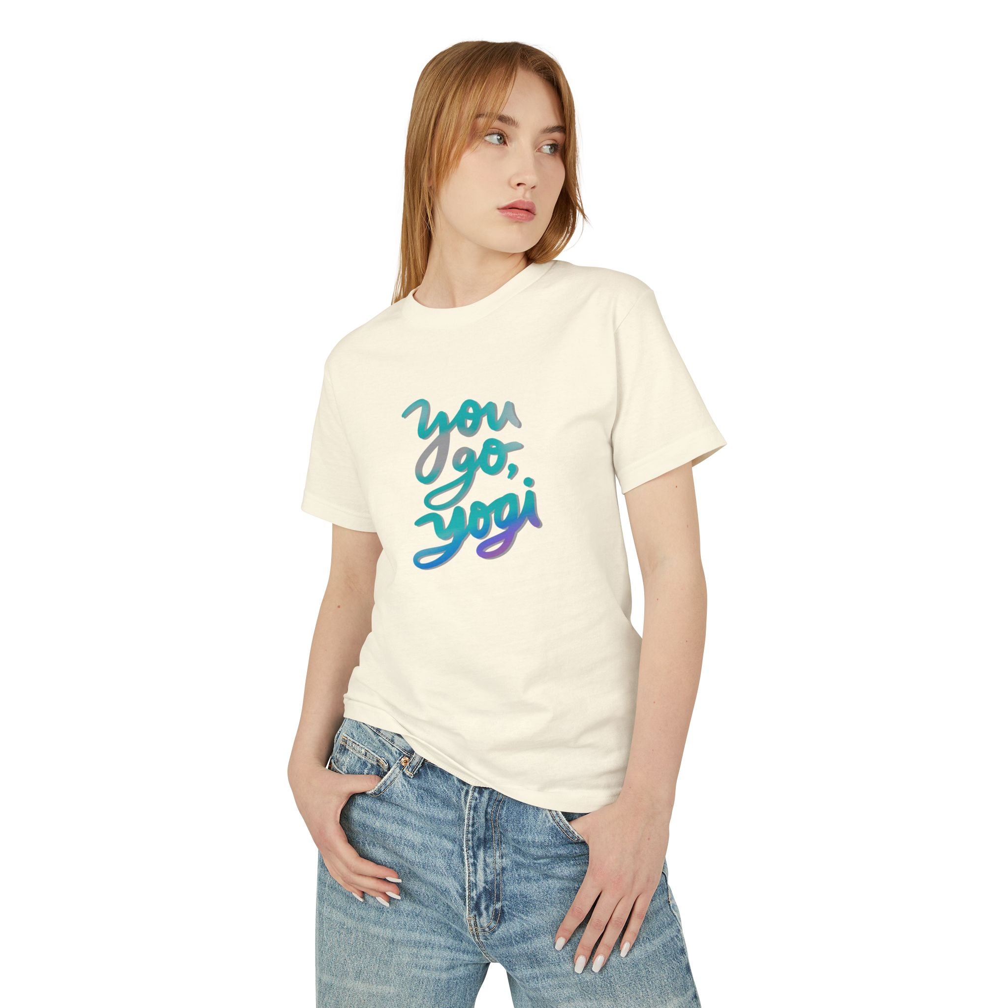 You Go, Yogi Unisex Heavyweight Cotton Tee