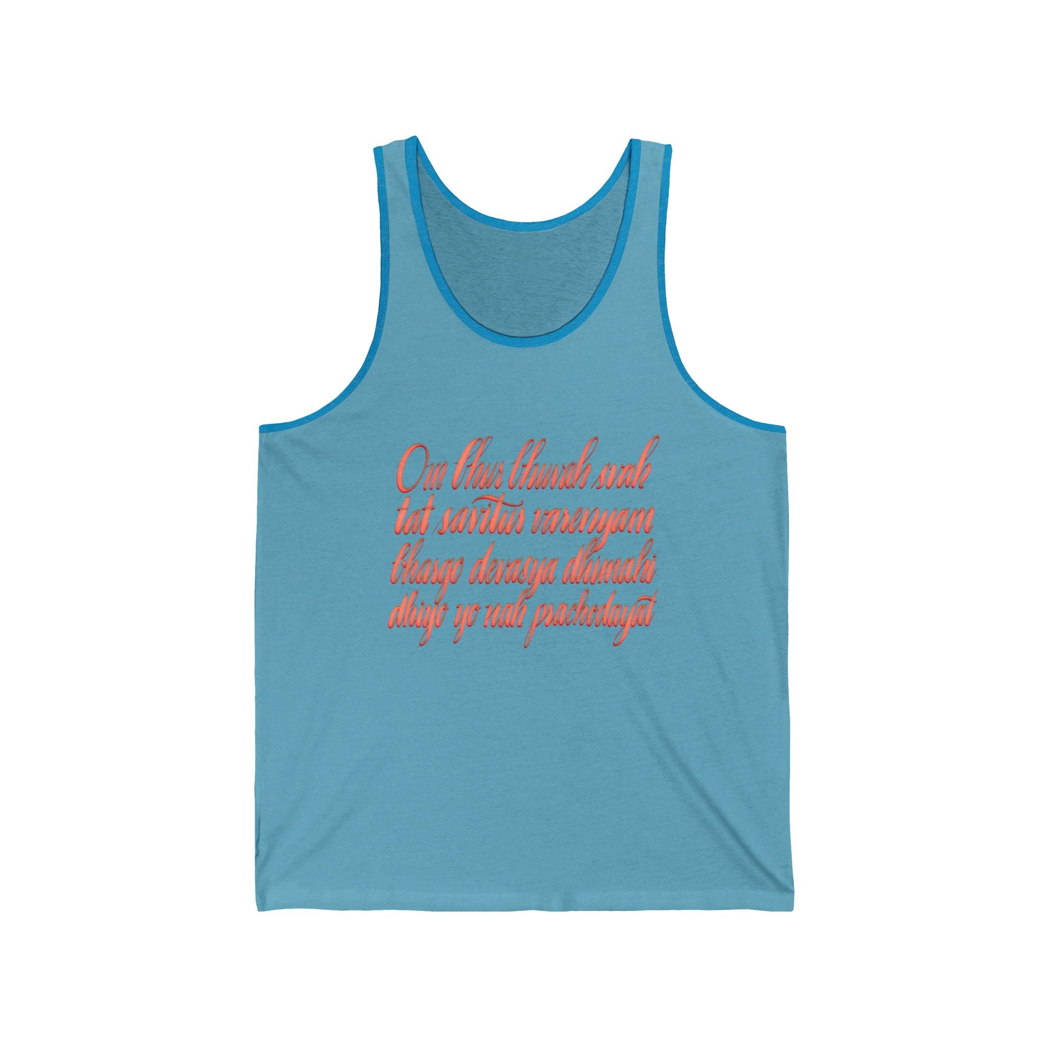 Inspirational Unisex Jersey Tank Top - Spiritual Quote Design