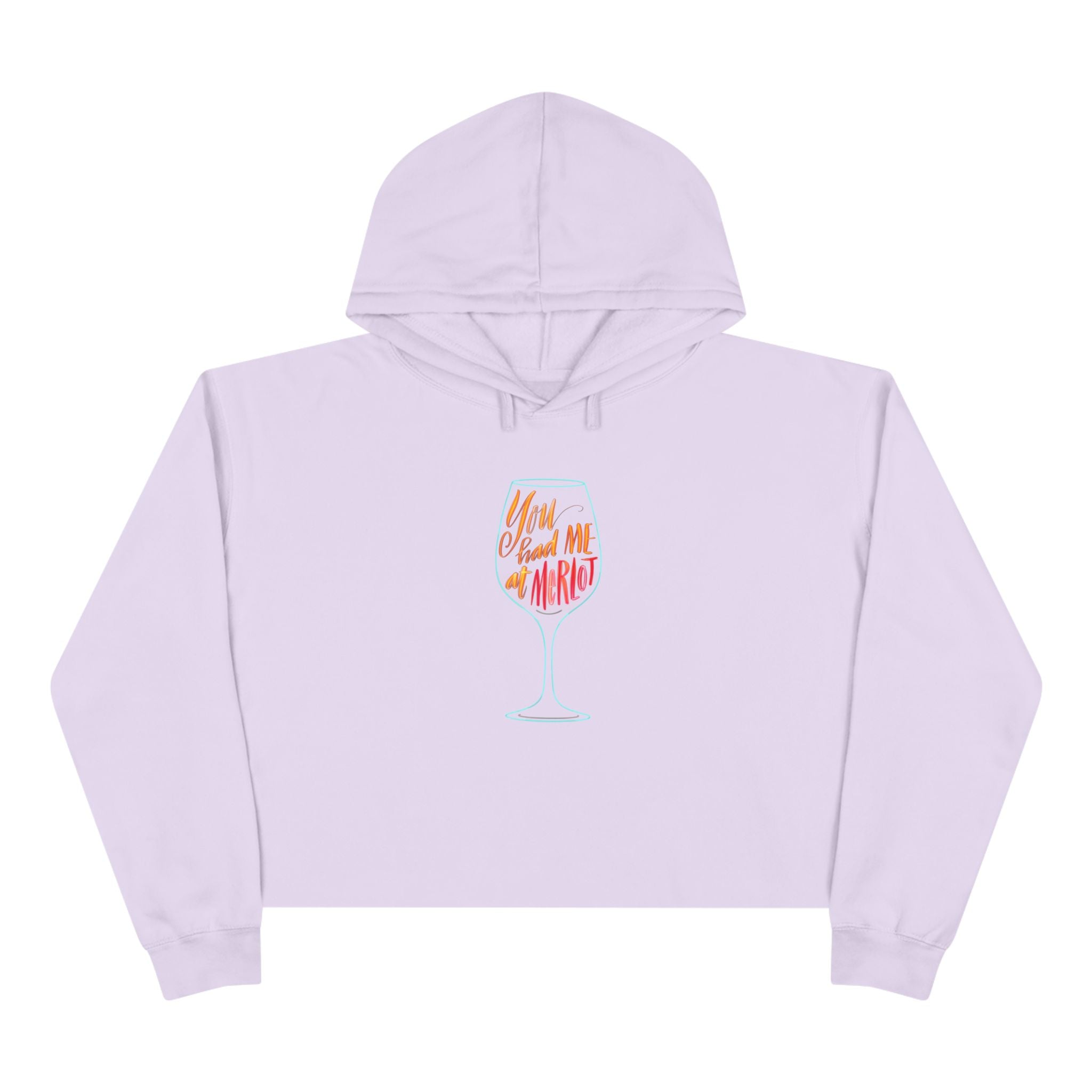 You Had Me at Merlot Crop Hoodie – Perfect for Wine Lovers