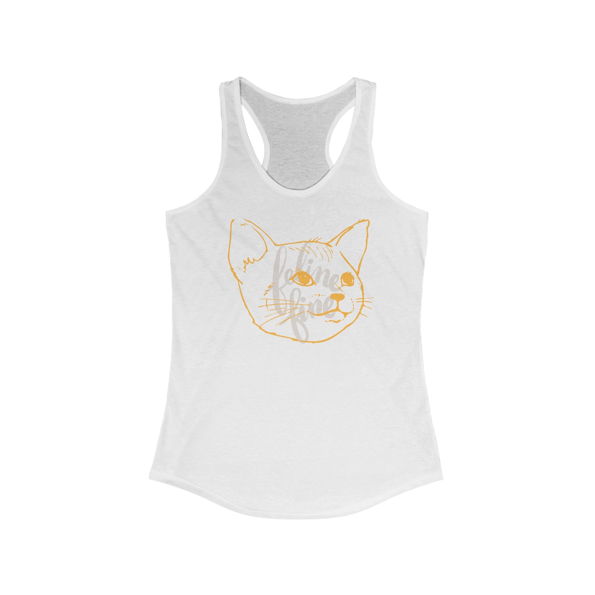 FELINE FINE Women's Ideal Racerback Tank