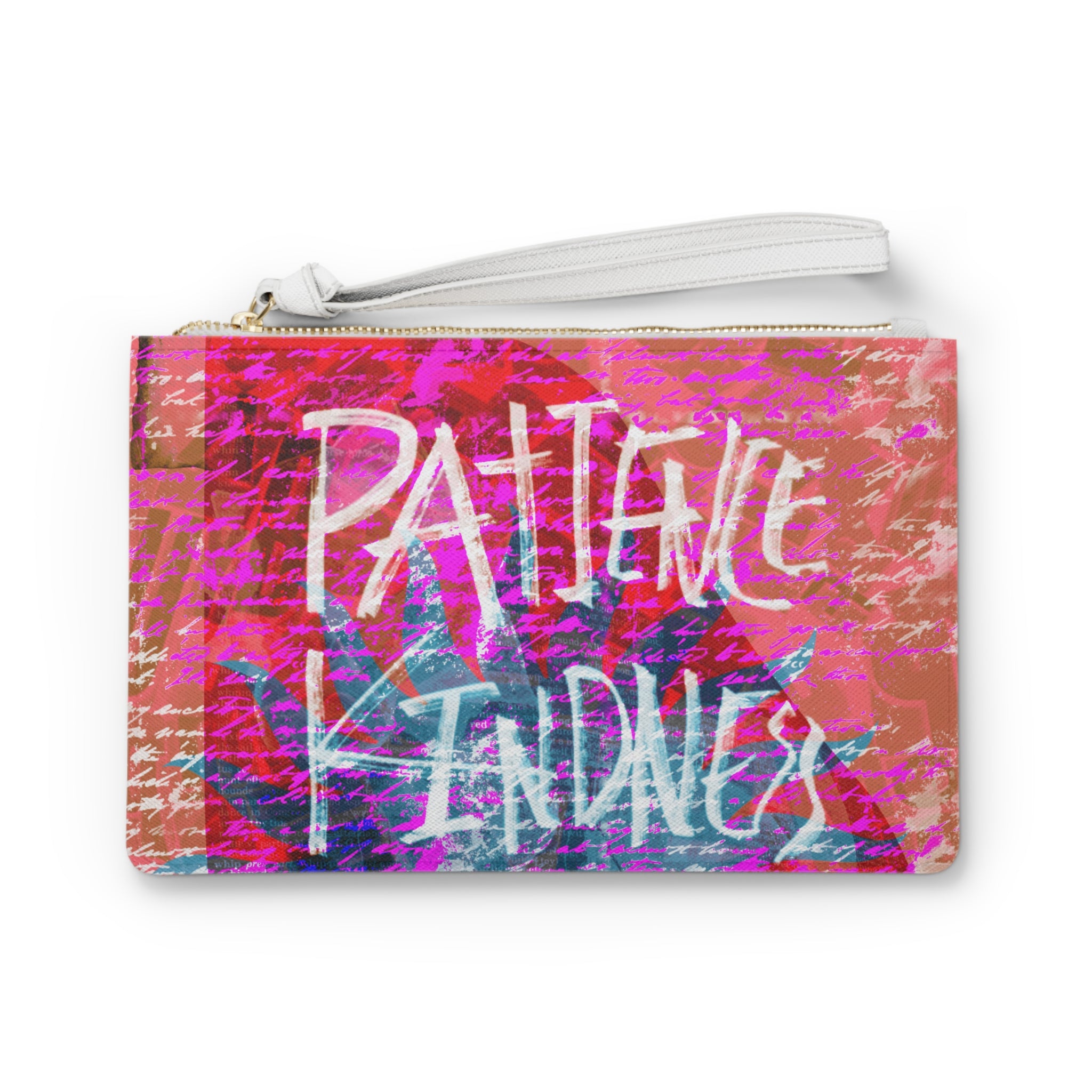 PATIENCE KINDNESS Clutch Bag