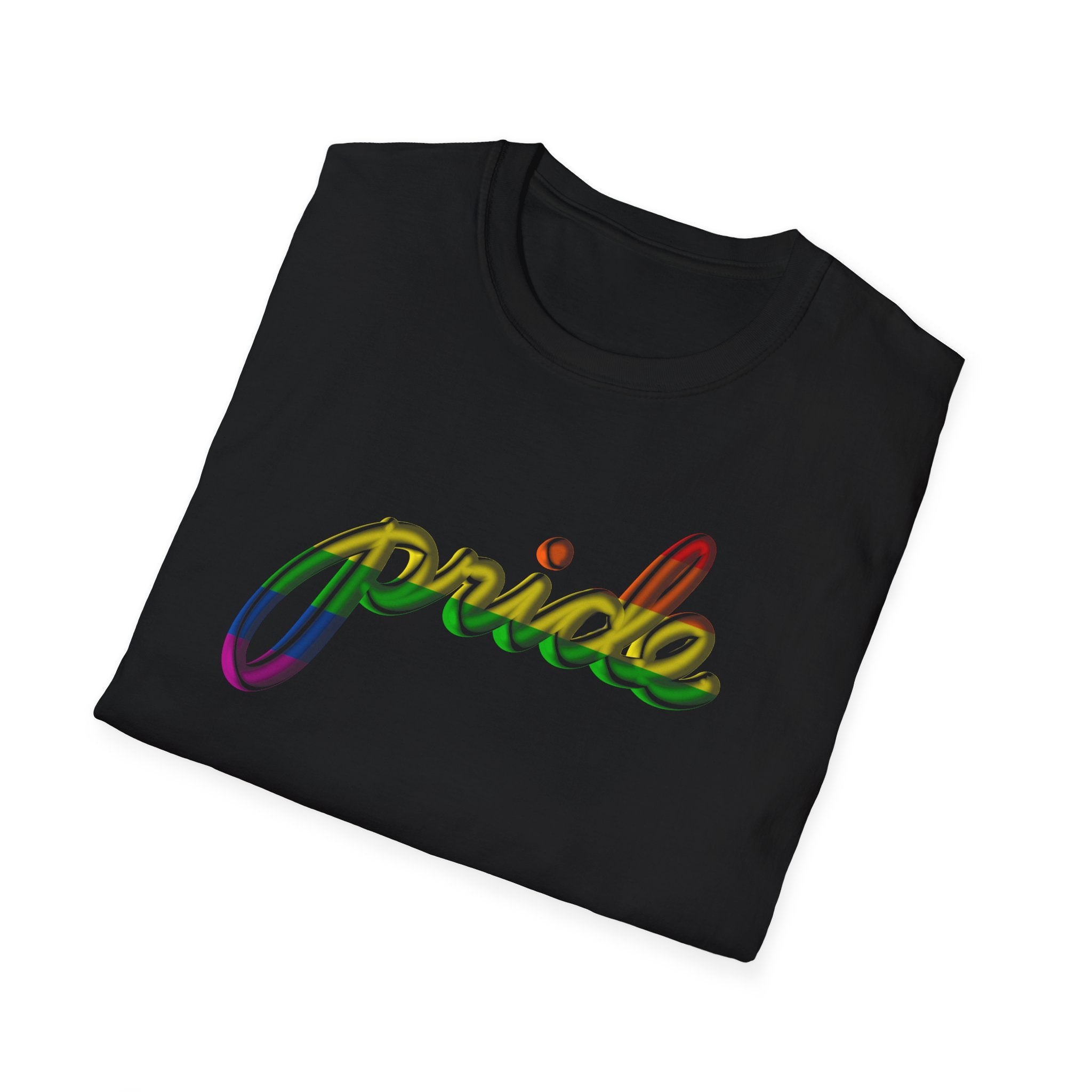 PRIDE BALLOON LETTERING Unisex Softstyle T-Shirt