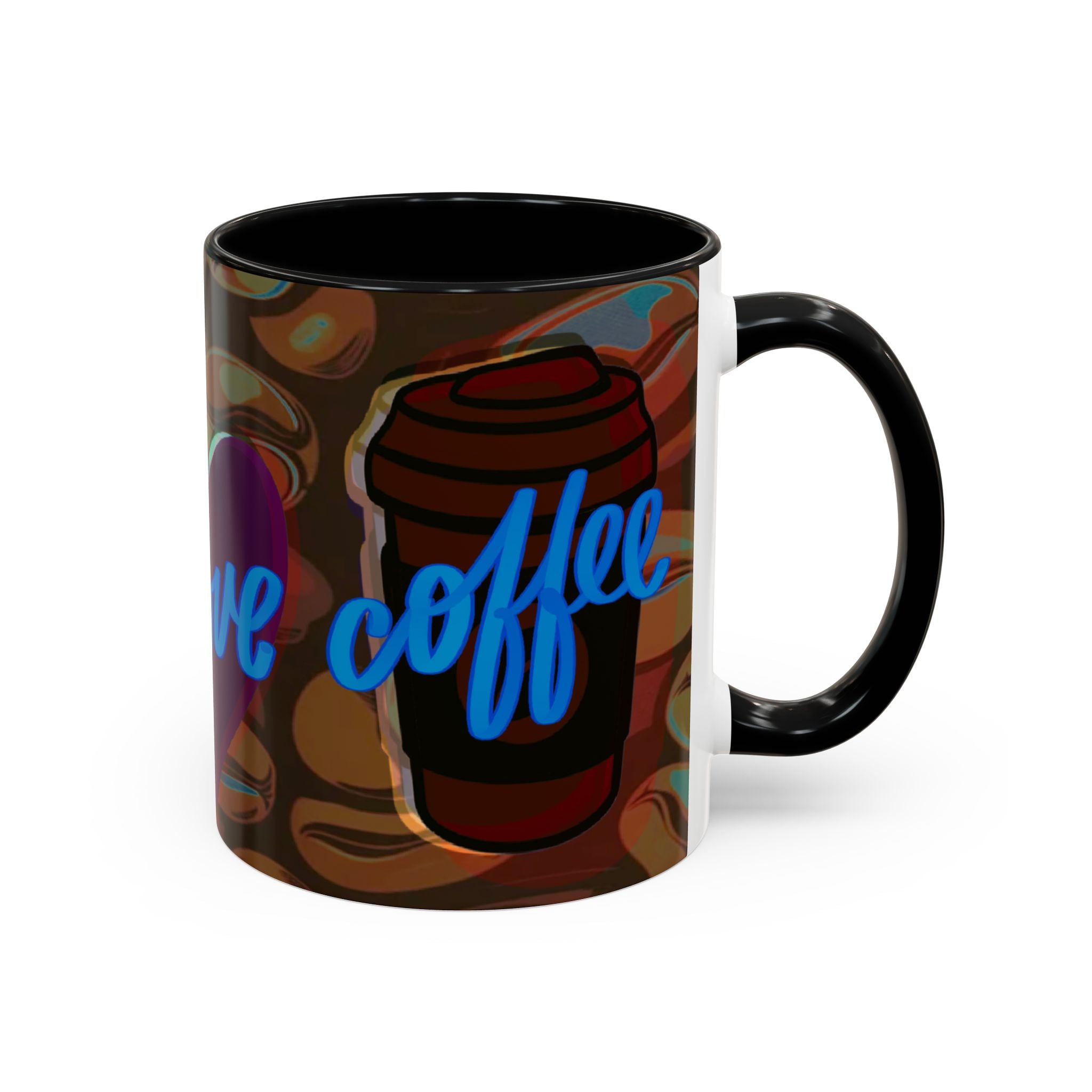 PEACE LOVE COFFEE Accent Coffee Mug (11 oz)