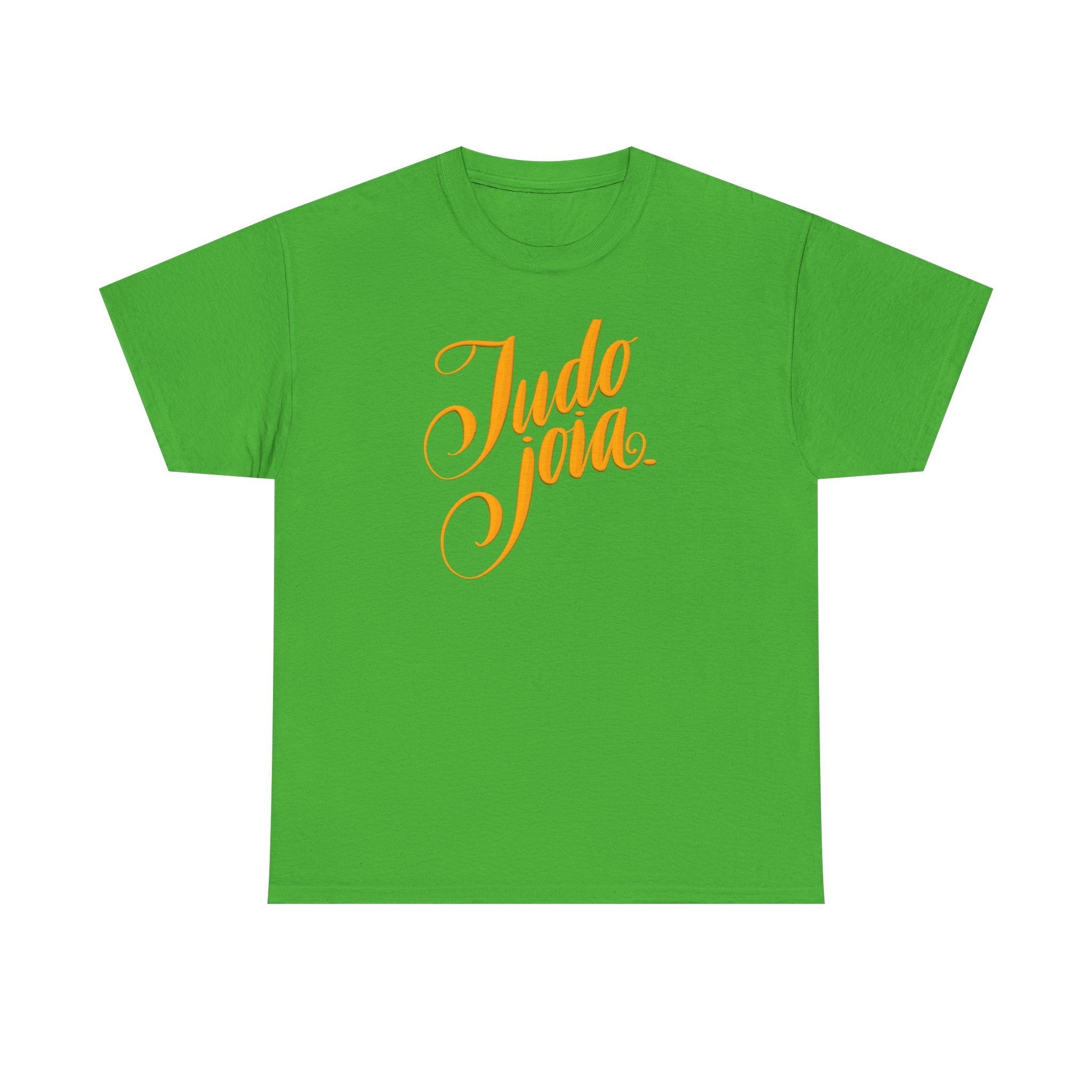 Tudo Joia Unisex Heavy Cotton Tee - Casual Sportswear With Brazilian Phrase