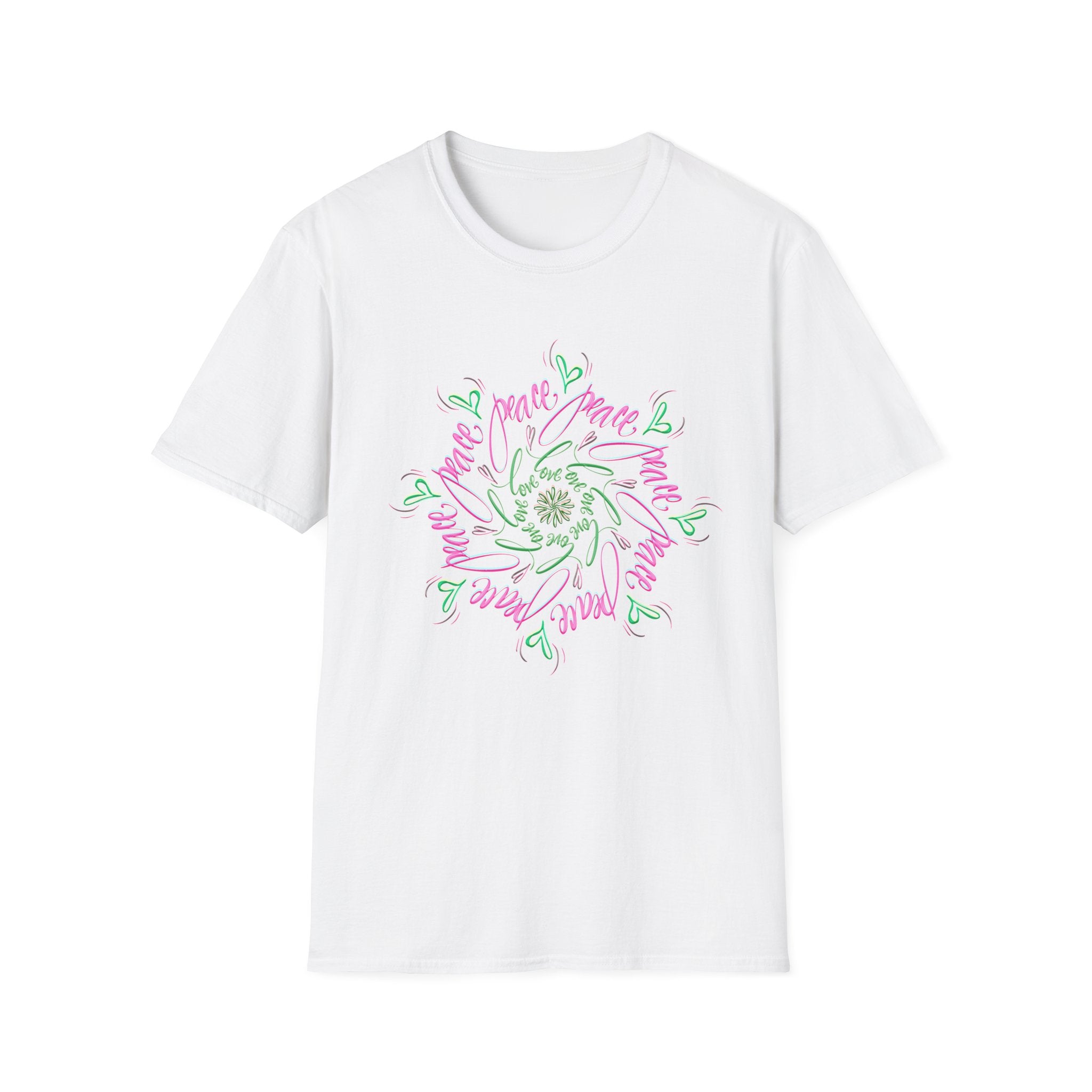 Unisex Softstyle T-Shirt - Peace Design - Perfect for Everyday Comfort