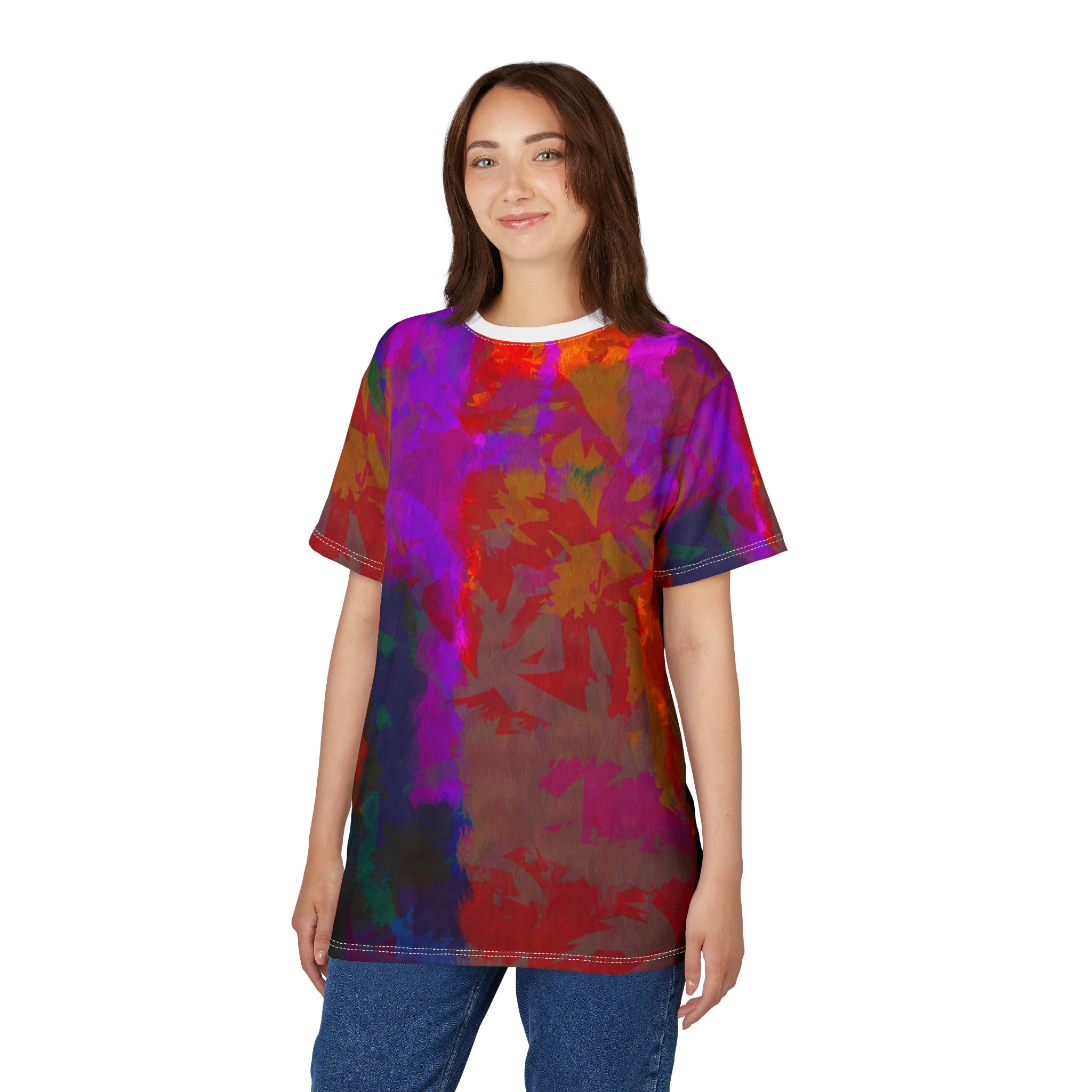 Vibrant Color Splash Unisex Tee - Artsy Casual Wear
