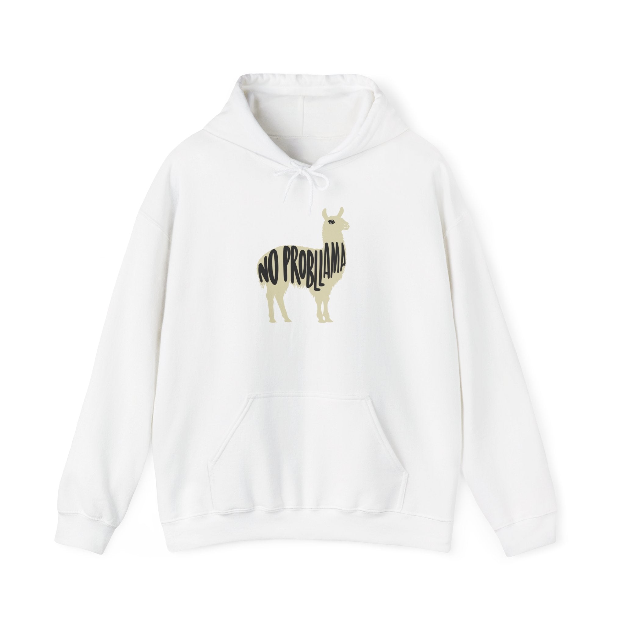 No Prob-Llama Unisex Hoodie - Cozy Heavy Blend Sweatshirt for Animal Lovers