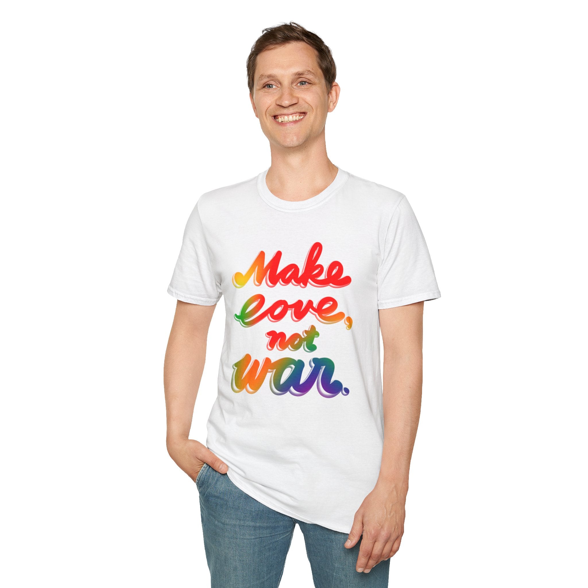 MAKE LOVE NOT WAR Unisex Softstyle T-Shirt