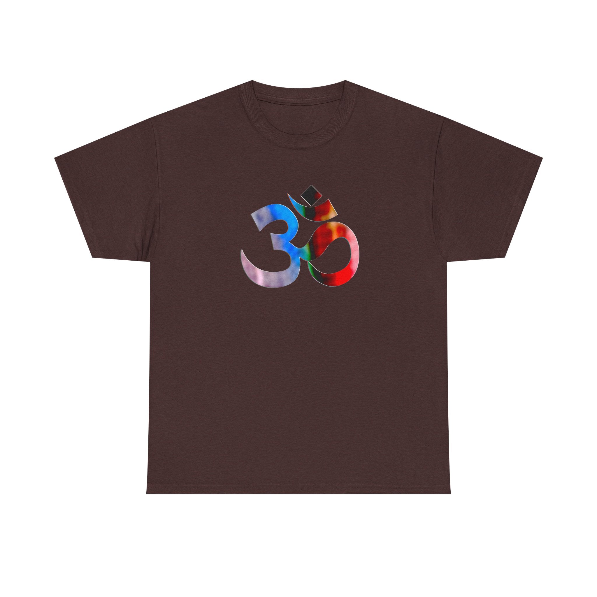 Vibrant OM Symbol Unisex Heavy Cotton Tee - Spiritual Graphic T-Shirt