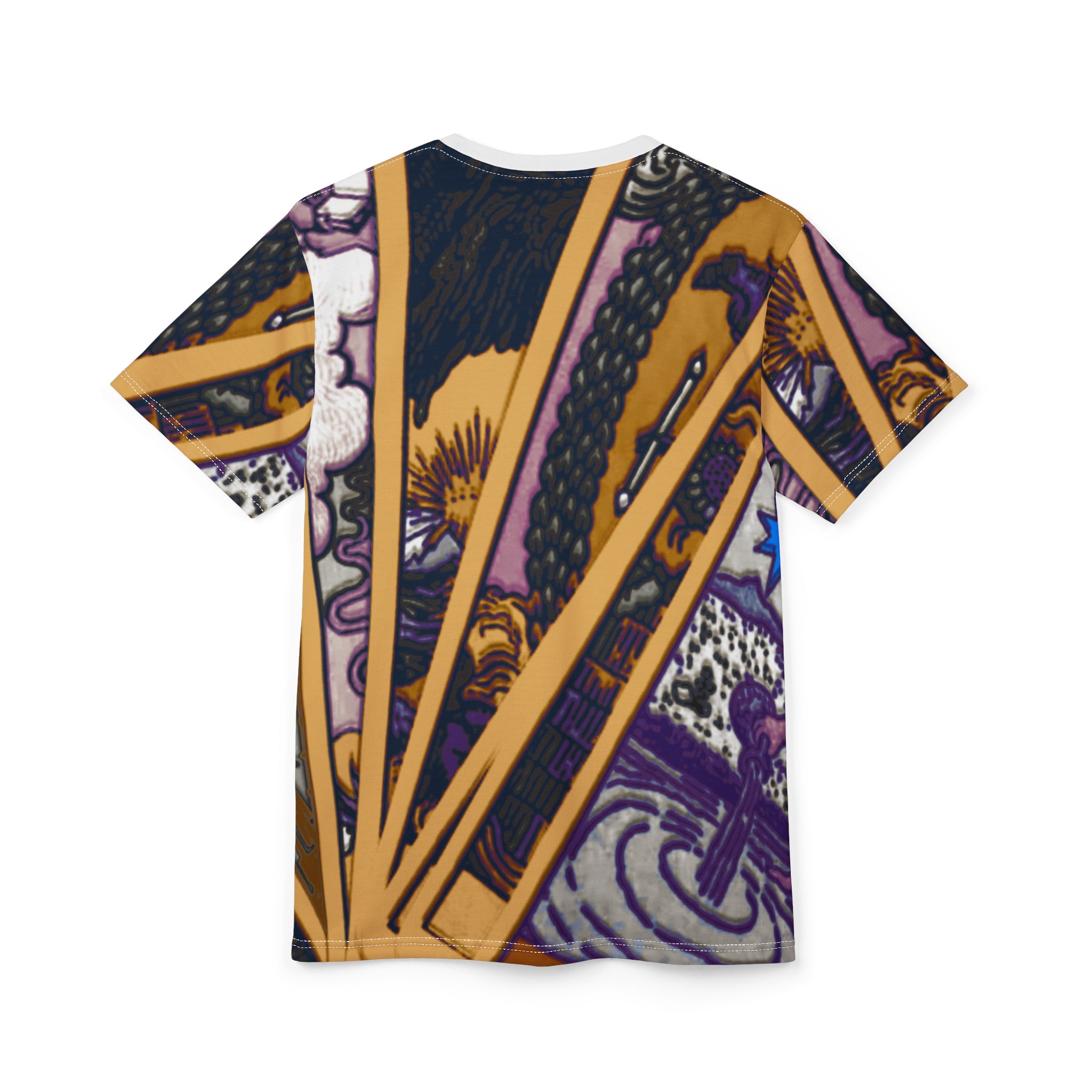 Unisex Cut & Sew Tee - Bold Artistic Print for Creative Souls