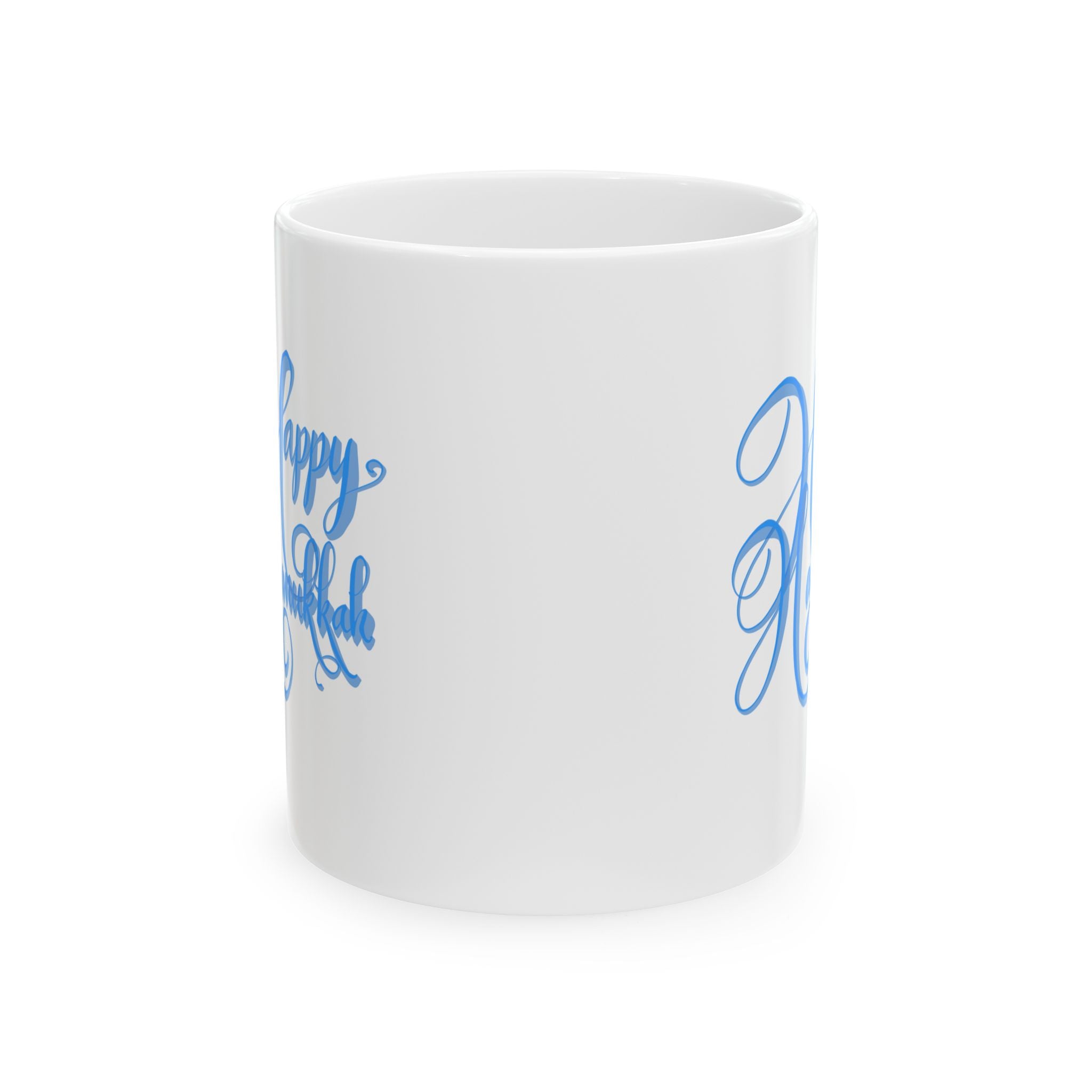 HAPPY HANUKKAH Ceramic Mug, (11oz,)
