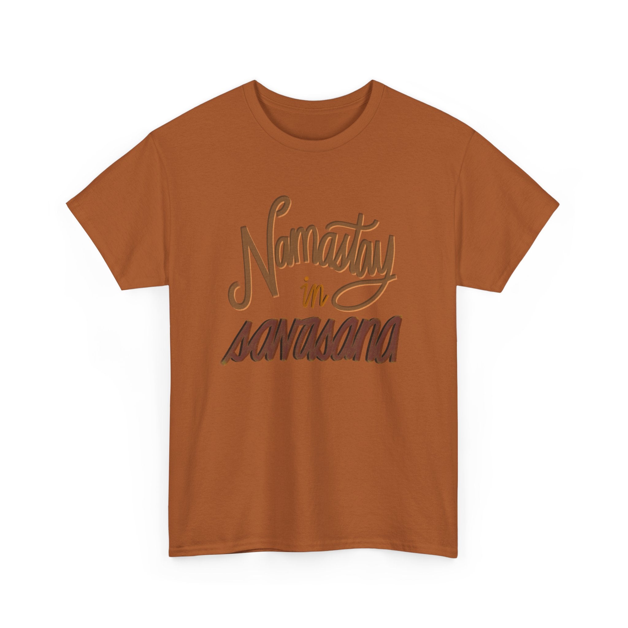 NAMASTAY IN SAVASANA Unisex Heavy Cotton Tee