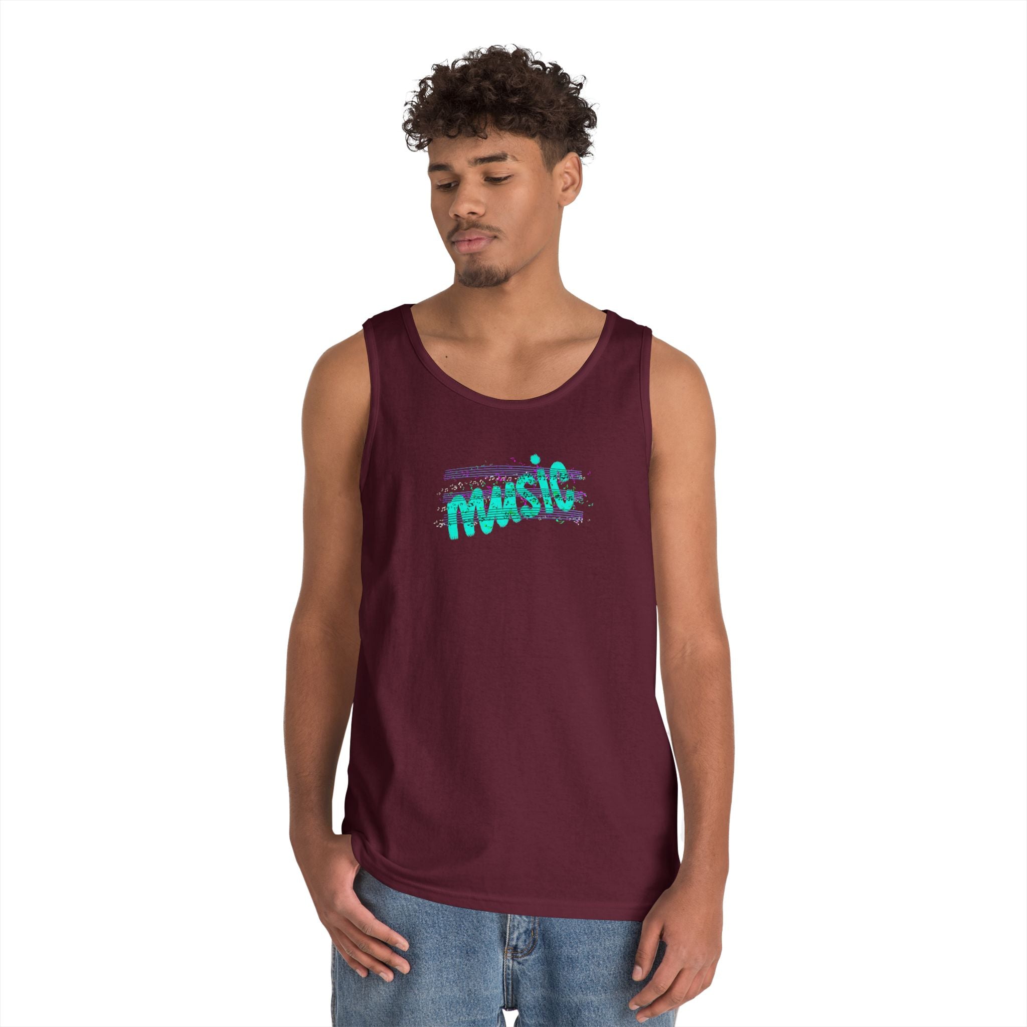 Music Vibes Unisex Heavy Cotton Tank Top