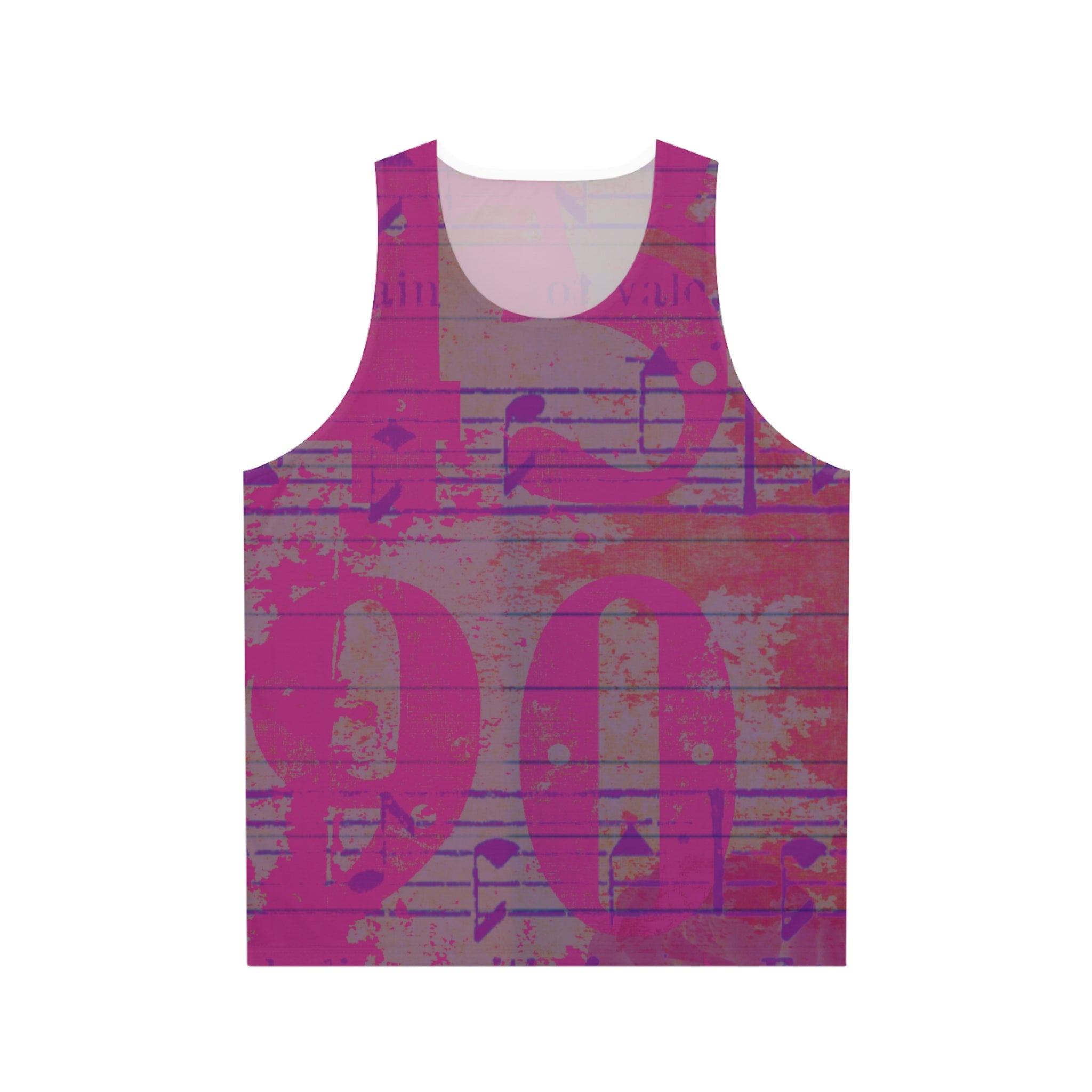 Vibrant Musical Notes Unisex Tank Top - Perfect for Music Lovers